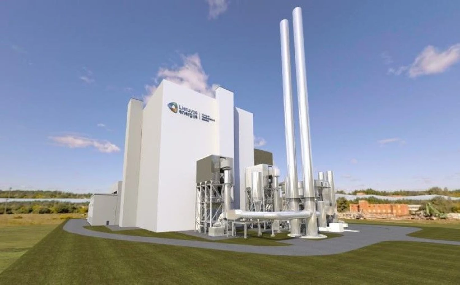 Vilniaus kogeneracinė jėgainė. „Lietuvos energijos“ vizualizacija.