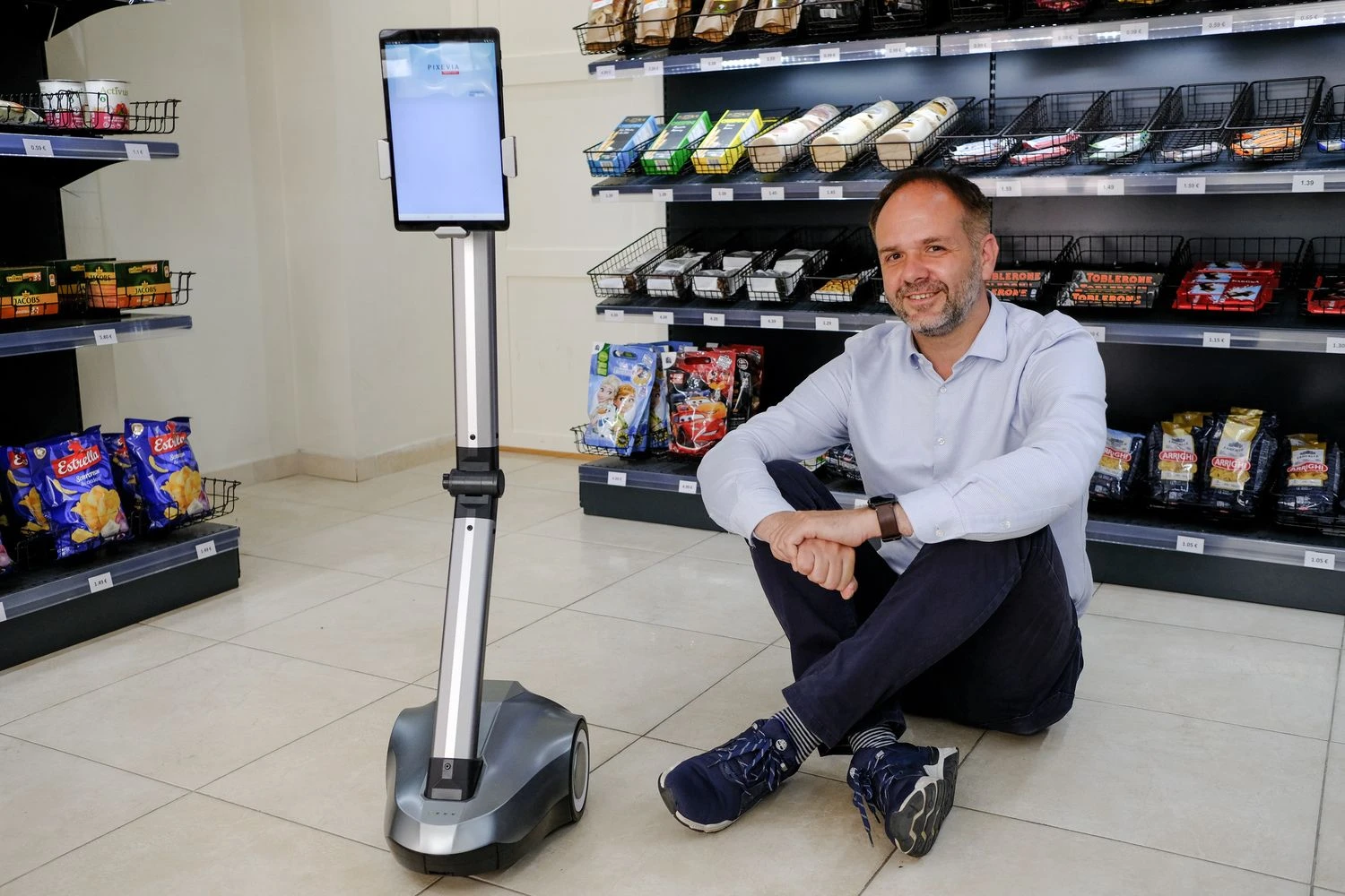 Mindaugas Eglinskas, Lietuvos technologijų bendrovės „Magma Solutions“, sukūrusios pirmą dirbtinio intelekto valdomą parduotuvę Europoje „Pixevia“, vadovas. Vladimiro Ivanovo (VŽ) nuotr.