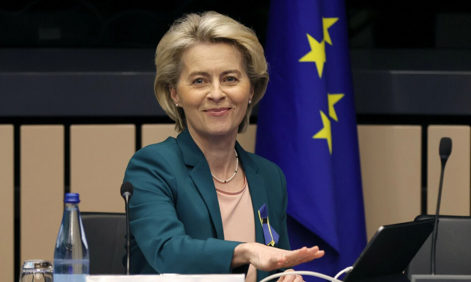Ursula von der Leyen, EK pirmininkė. Ronaldo Witteko (AP / „Scanpix“) nuotr.