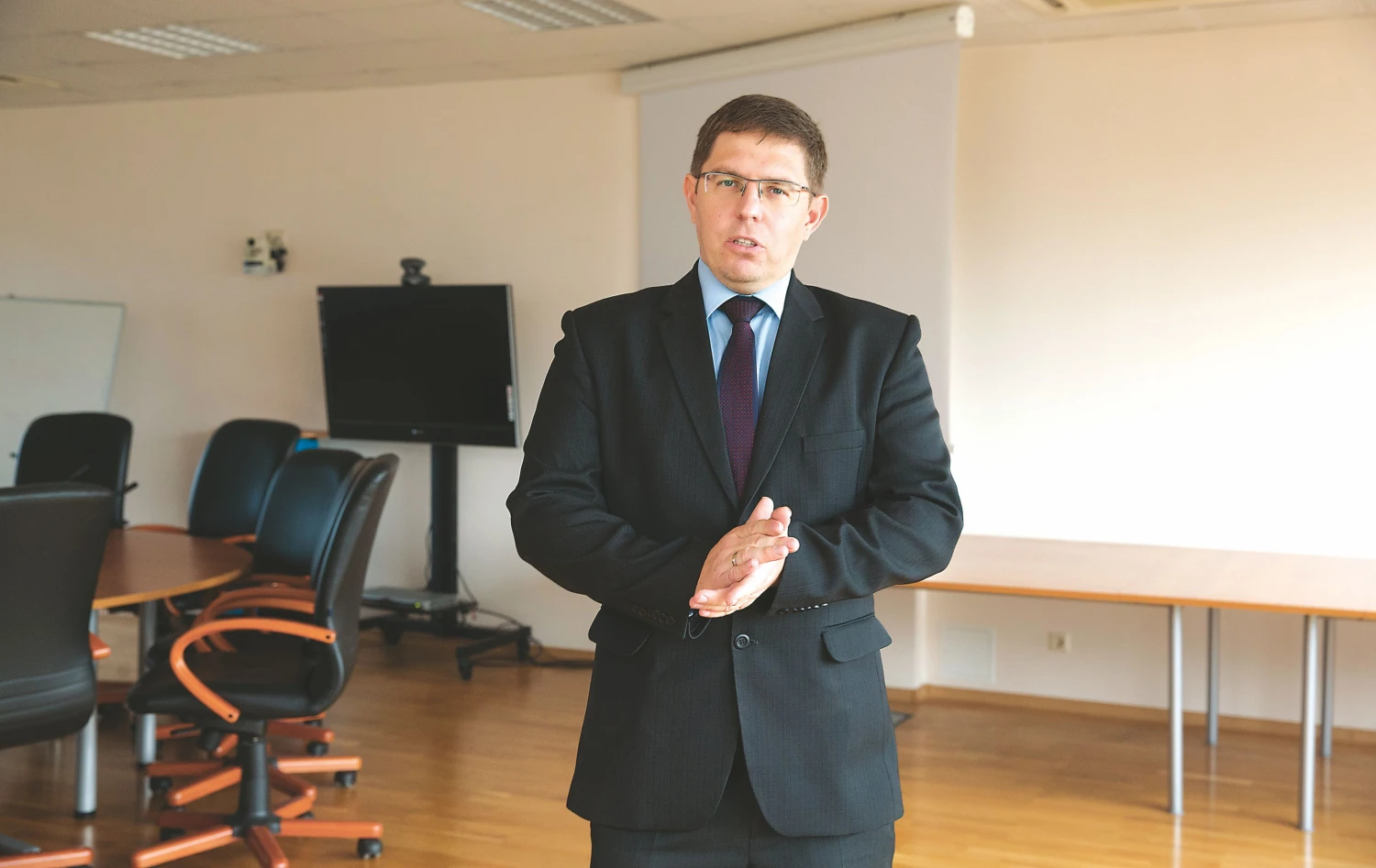 Egidijus Mackevičius, Lietuvos mėsos perdirbėjų asociacijos direktorius: „Dabar susiduriame su problema, kad užauginamos jautienos trūksta, pasiūla per maža.“ Juditos Grigelytės (VŽ) nuotr.