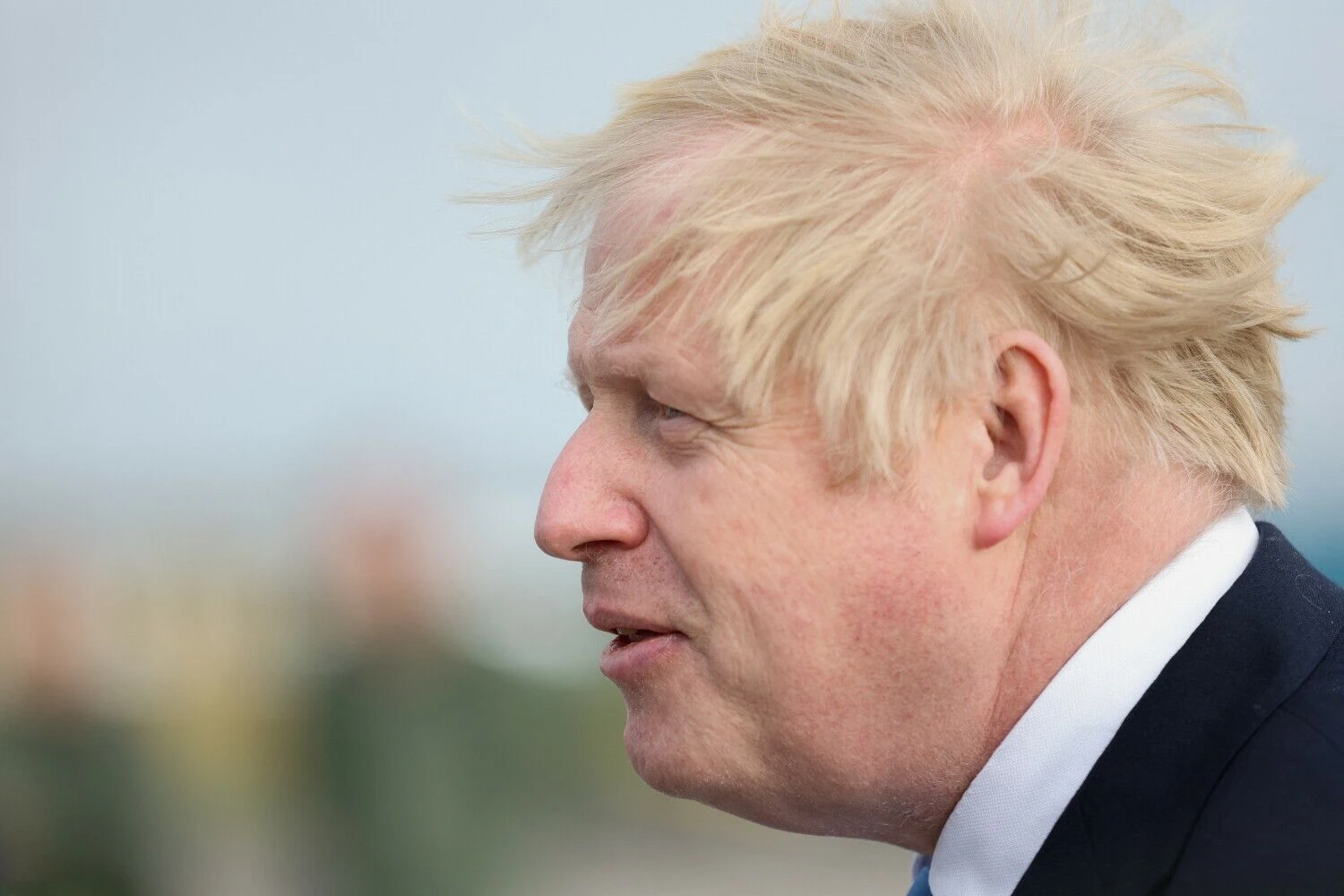Borisas Johnsonas, JK ministras pirmininkas. Carlo Recine'o („Reuters“/„Scanpix“) nuotr.