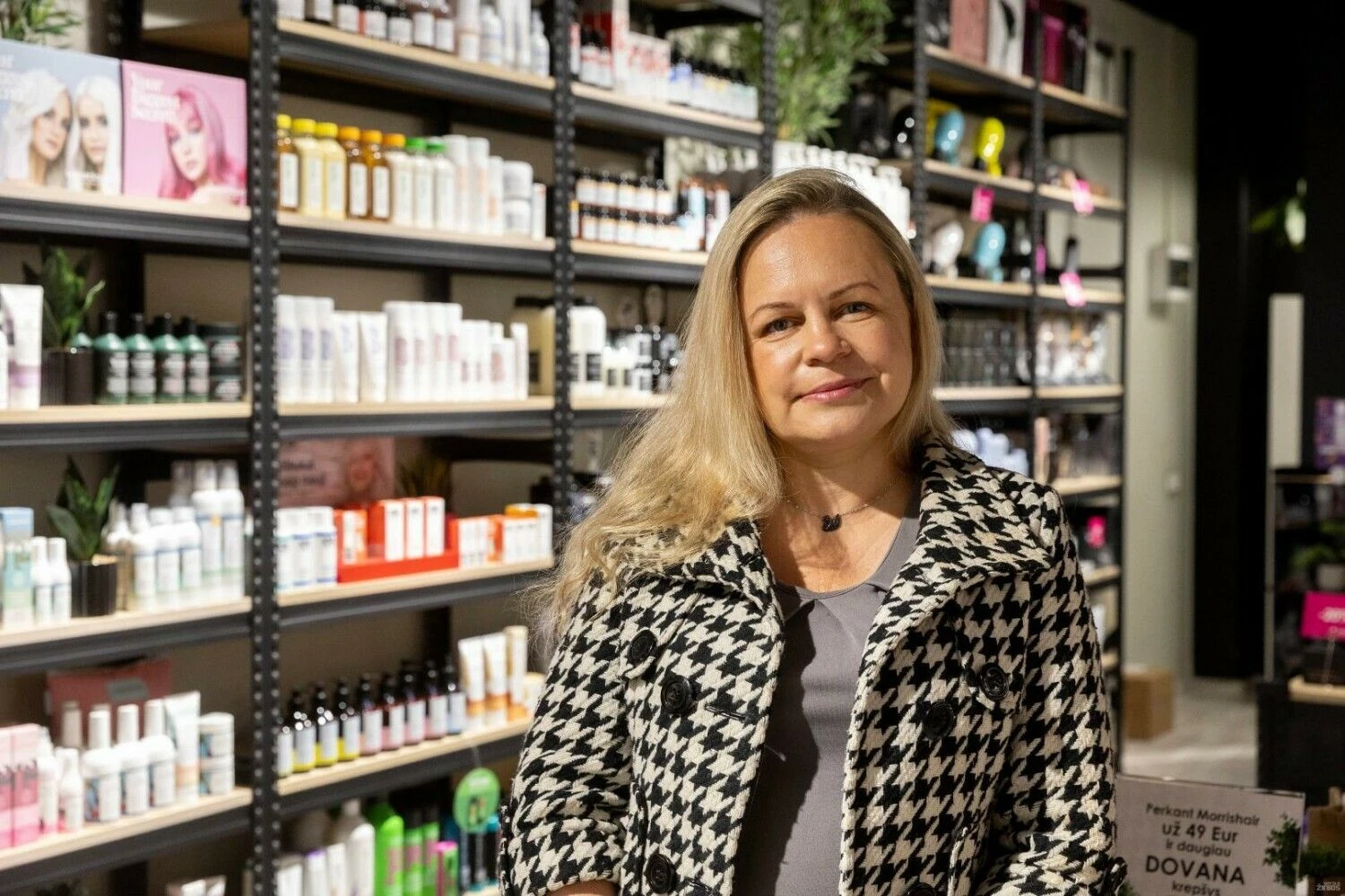 Asta Milašiūtė, UAB „Insidė“, valdančios specializuotų parduotuvių tinklą „InHair“, vadovė. Juditos Grigelytės (VŽ) nuotr.