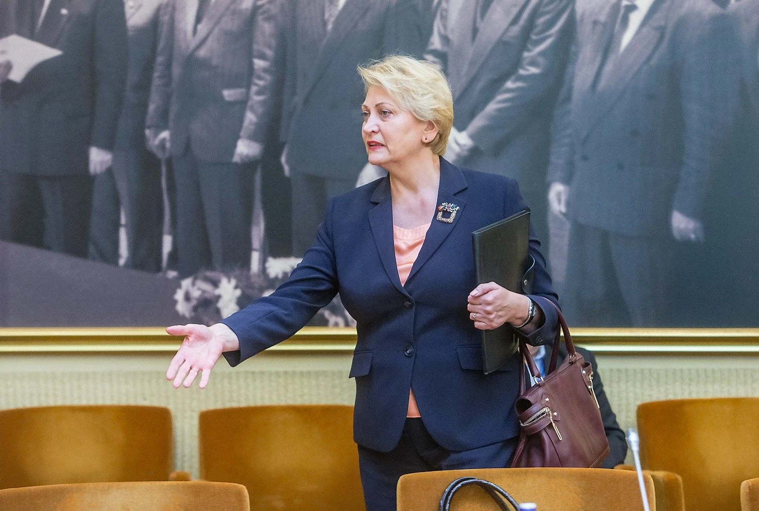 Rasa Budbergytė, finansų ministrė: „Europos Komisijos kaip ir Finansų ministerijos ekonomikos augimo lūkesčiai, palyginti su pavasario prognozėmis, šiek tiek mažėja. Tarp rizikų – neapibrėžtumas dėl “Brexit” ir sankcijų Rusijai“. 
Juditos Grigelytės (VŽ nuotr.)