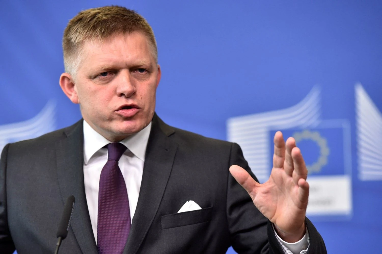 Robertas Fico, Slovakijos ministras pirmininkas. Erido Vidalio (Reuters / Scanpix) nuotr.