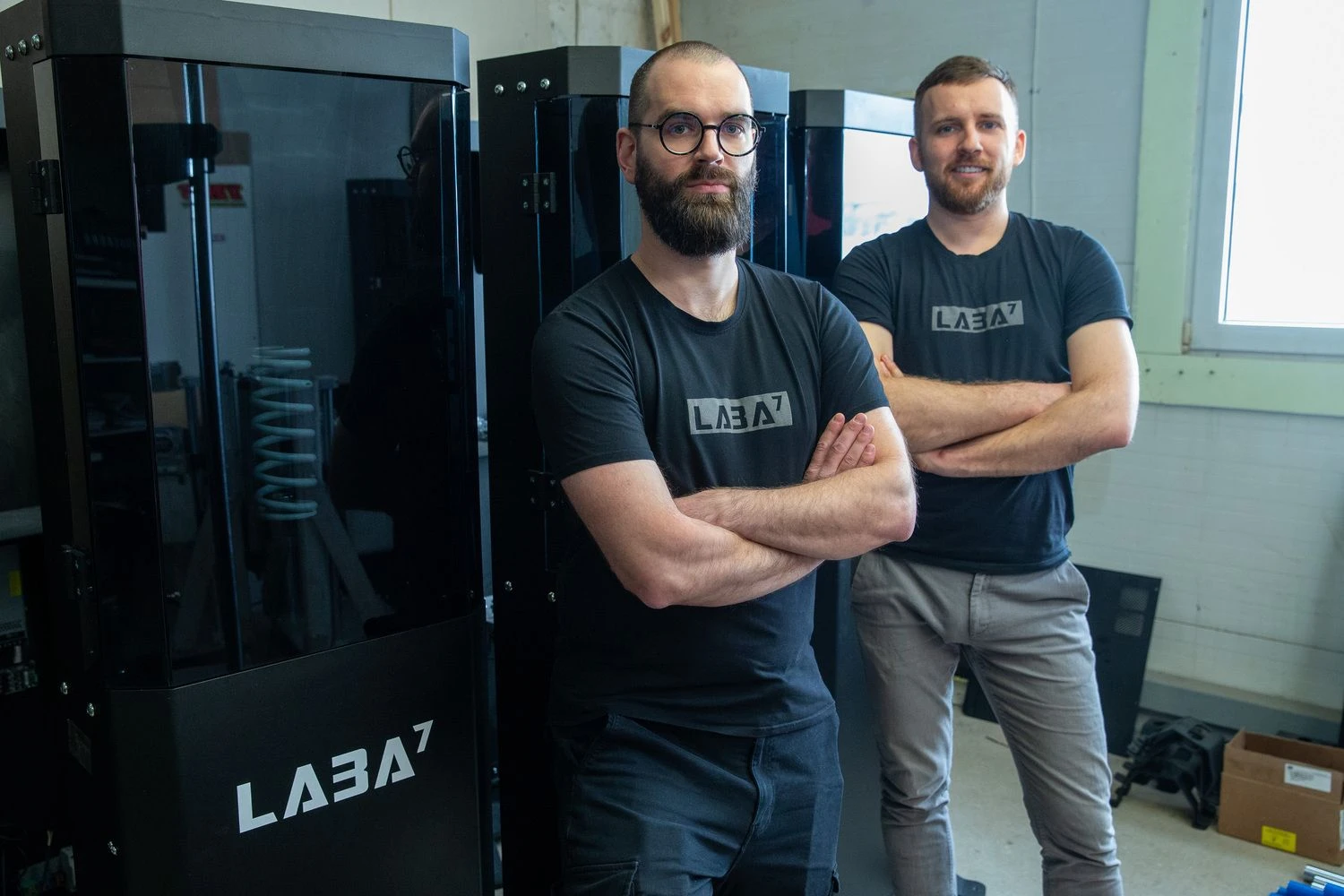 Marius Ramanauskas, „Laba7“ verslo vystymo vadovas (kairėje), ir Andrius Liškus, „Laba7“ įkūrėjas, direktorius. Vladimiro Ivanovo (VŽ) nuotr.