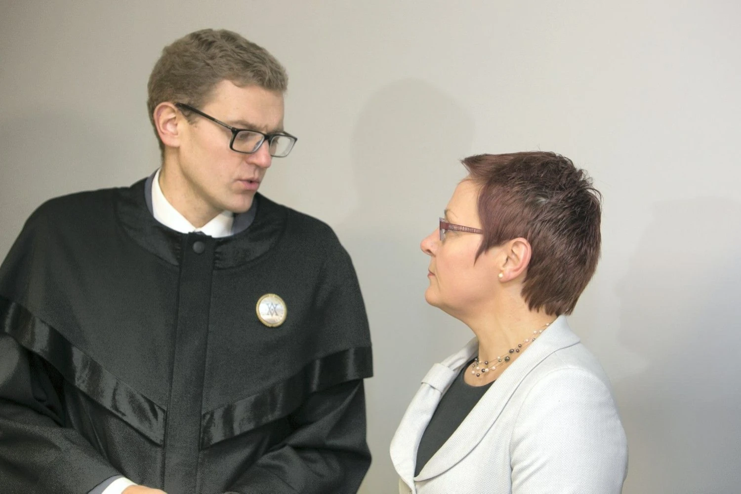 Advokatas Giedrius Danėlius gynė prezidentės patarėją Daivą Ulbinaitę byloje dėl valstybės paslapties galimo paviešinimo. Juliaus Kalinsko (15min.lt) nuotr.