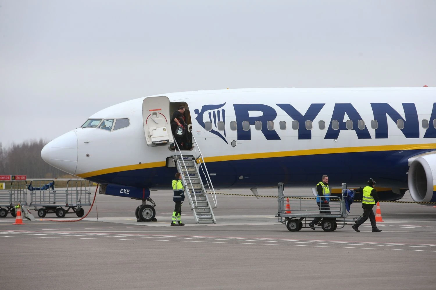 Airijos pigių skrydžių oro linjų bendrovės „Ryanair“ lėktuvas. Vladimiro Ivanovo (VŽ) nuotr.