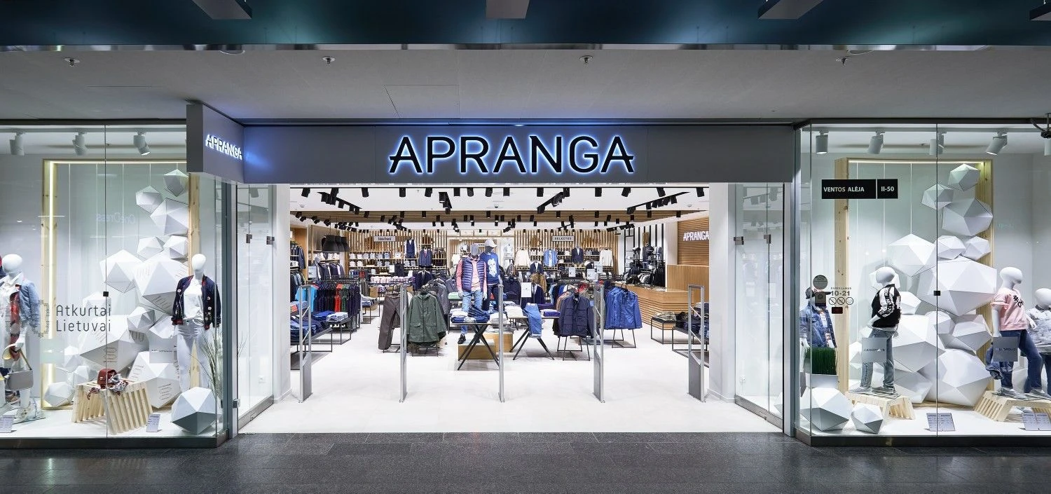 „Aprangos“ grupė Lietuvoje ir kitose Baltijos šalyse valdo 182 parduotuves, reprezentuoja daugiau kaip 200 prekių ženklų.