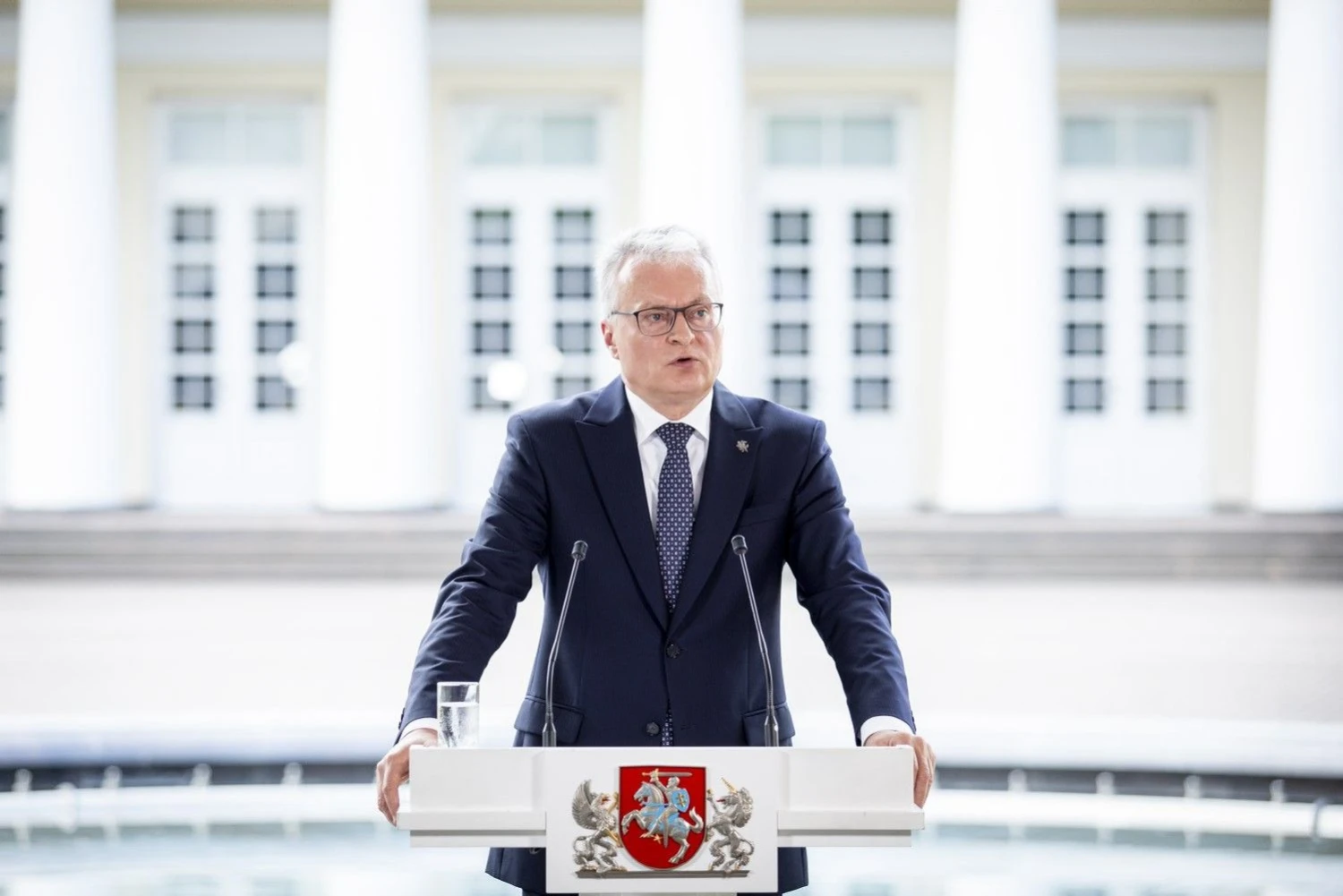 Prezidento spaudos konferencija, skirta antriesiems kadencijos metams apžvelgti. Luko Balandžio (15min.lt) nuotr.