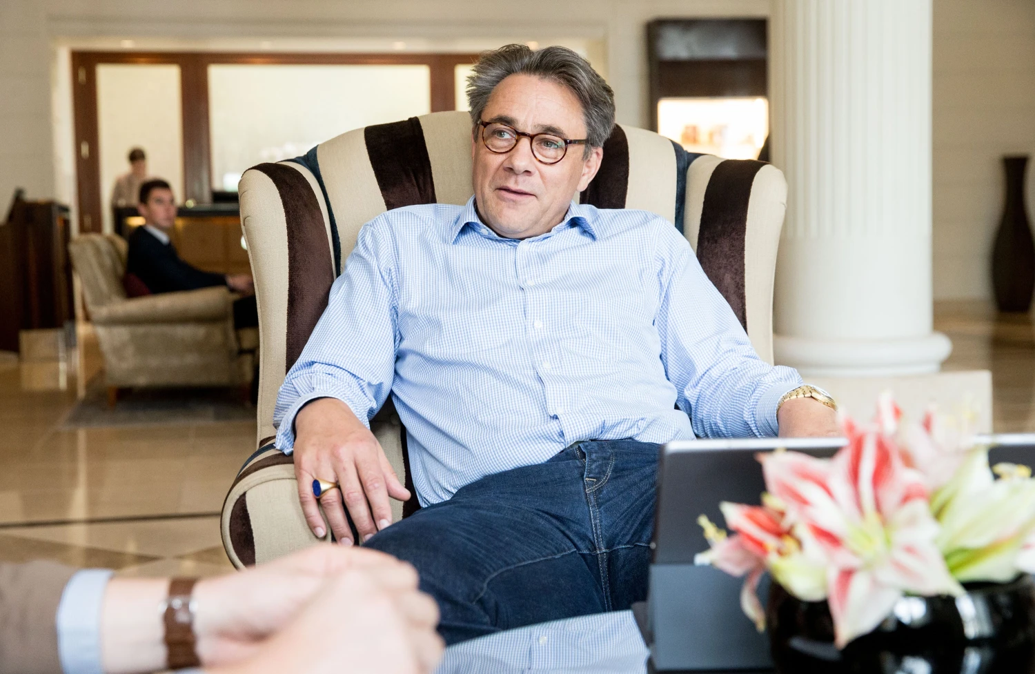 Dirkas Cupei, EFDI investuotojų kompensavimo darbo grupės pirmininkas ir Vokietijos bankų asociacijos generalinis direktorius. Juditos Grigelytės (VŽ) nuotr.