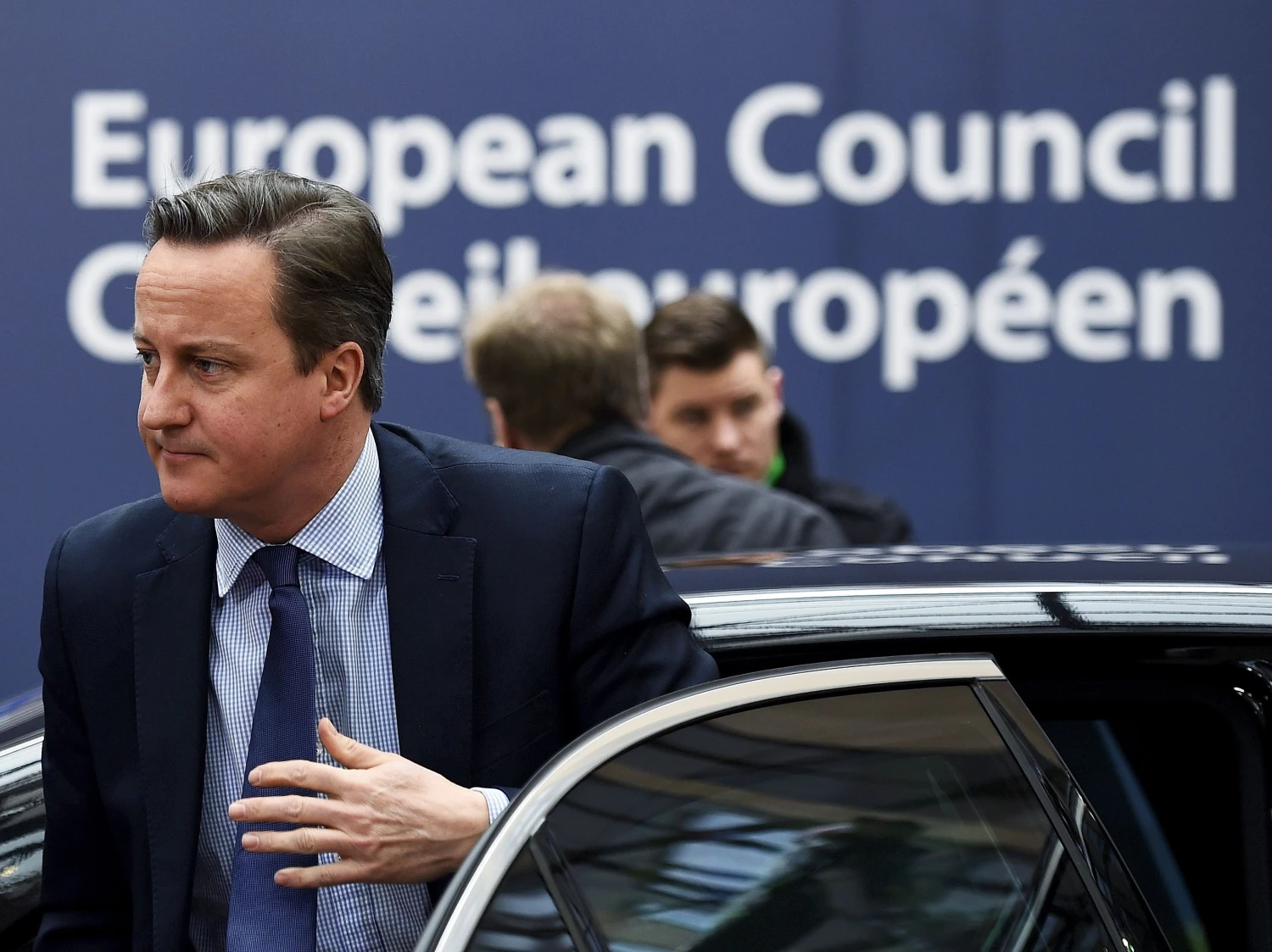 Davidas Cameronas, Jungtinės Karalystės premjeras. Dylano Martinezo („Reuters“/ „Scanpix“) nuotr.  