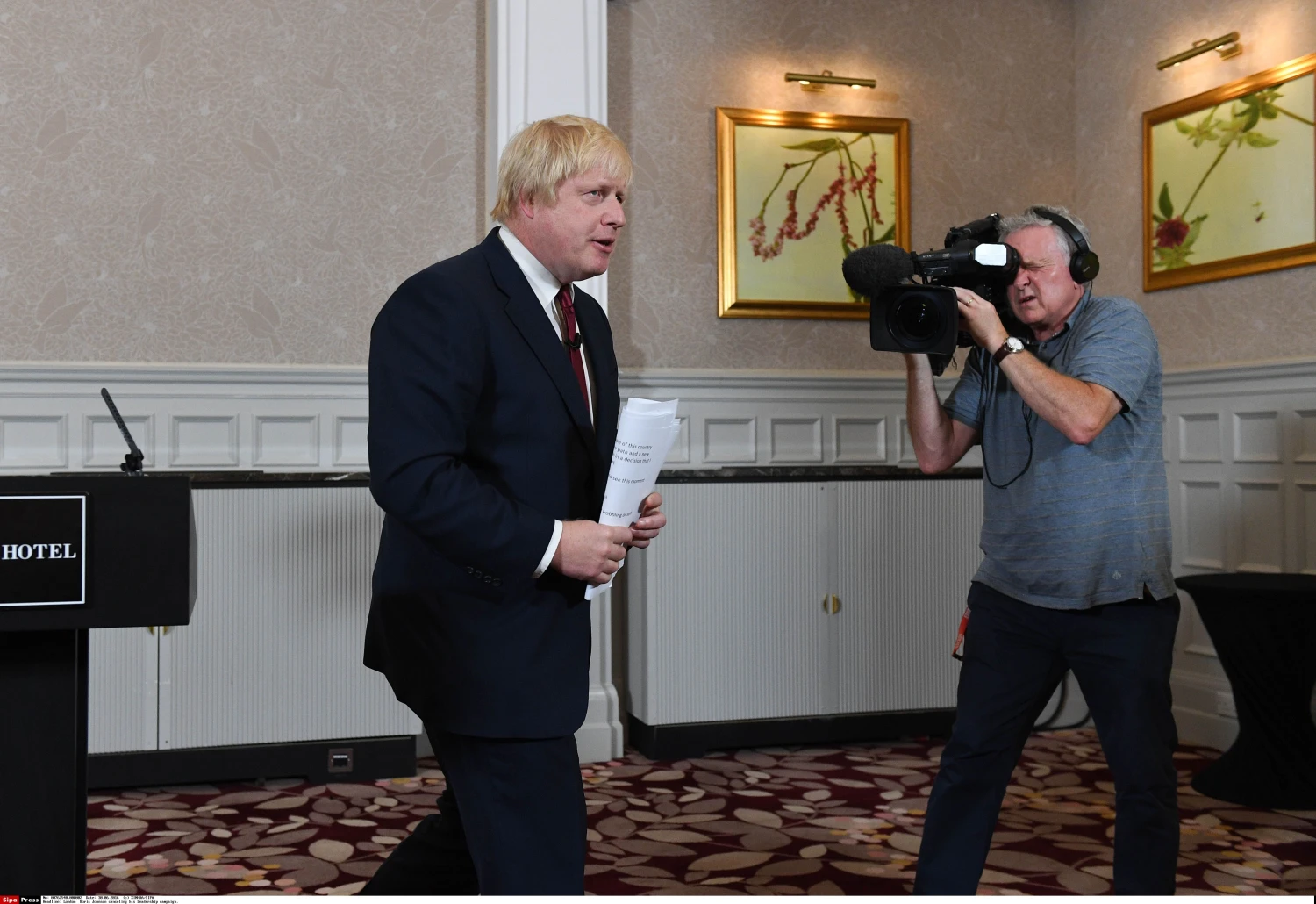 30/06/2016. London, United Kingdom. Boris Johnson canceling his Leadership campaign.  XINHUA/SIPA 