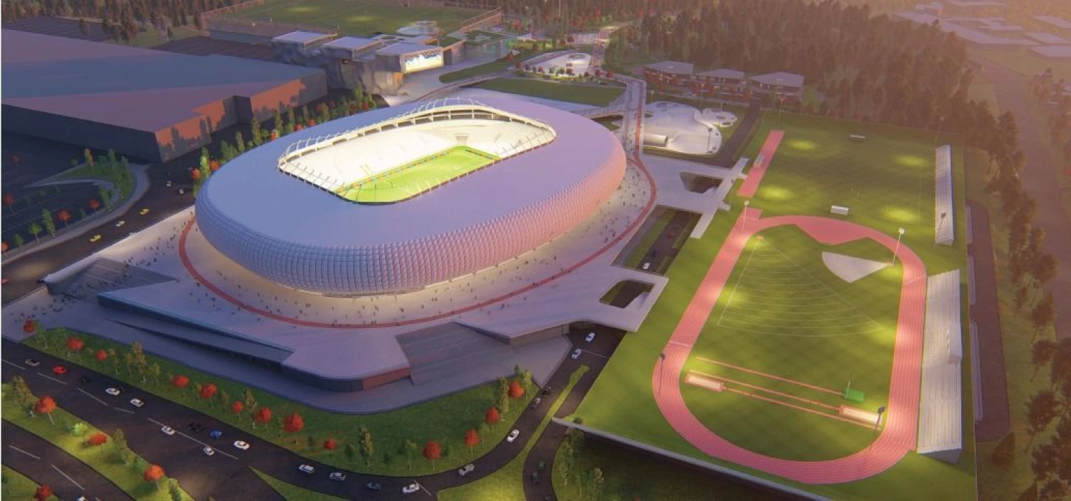 UAB Vilniaus nacionalinis stadionas pasiūlymo vizualizacija.