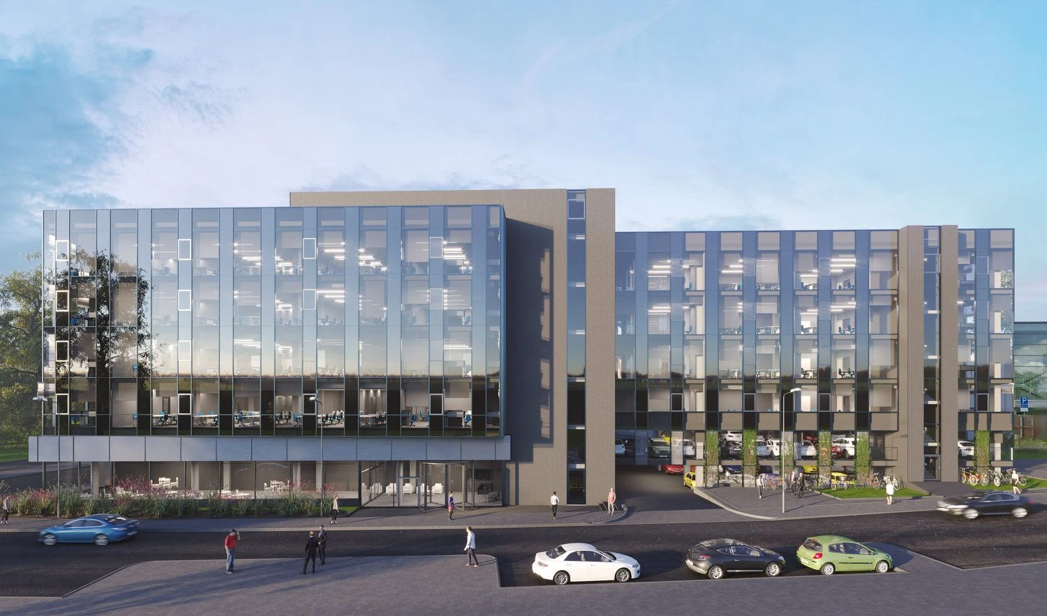 Bendrovės vizualizacija.