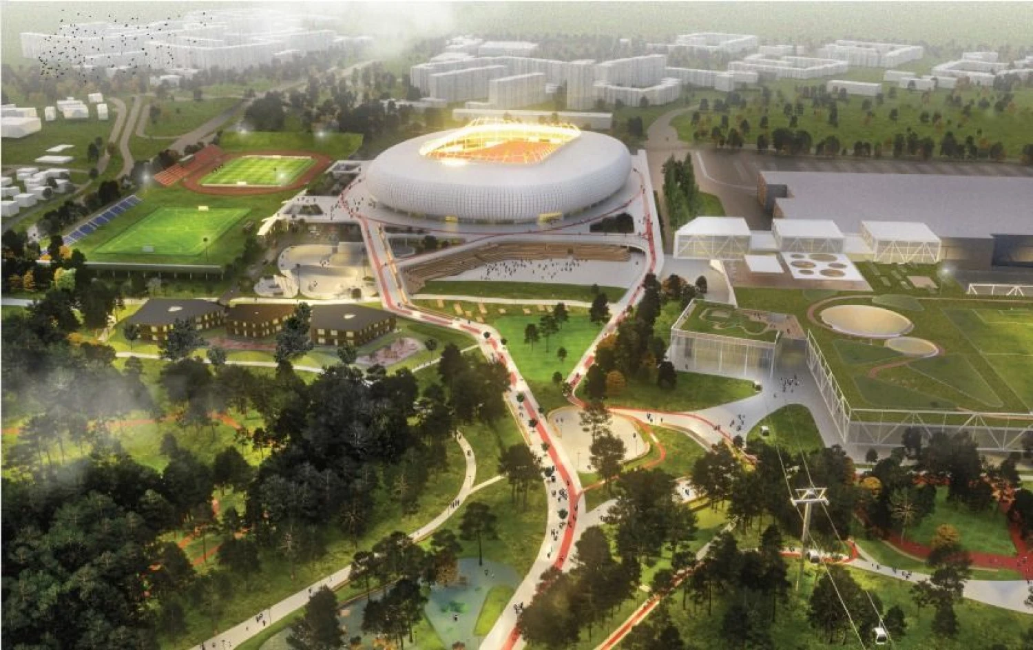 „Vilniaus nacionalinio stadiono“ vizualizacija.