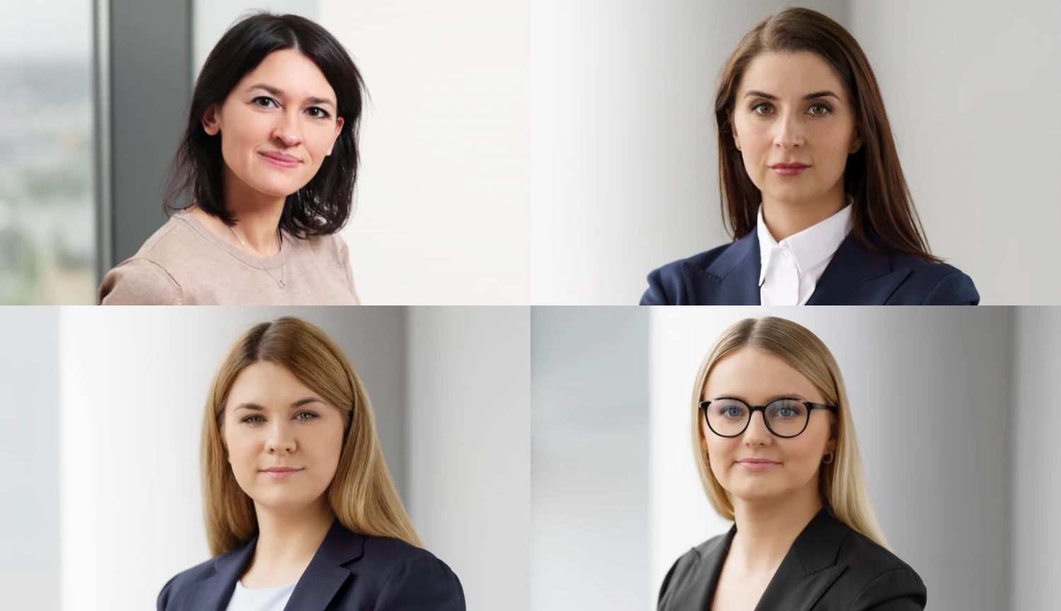 Ramunė Šaikuvienė, Eglė Višinskienė, Neringa Gylytė, Inga Neniškė (nuo viršaus iš kairės). Įmonės koliažas.