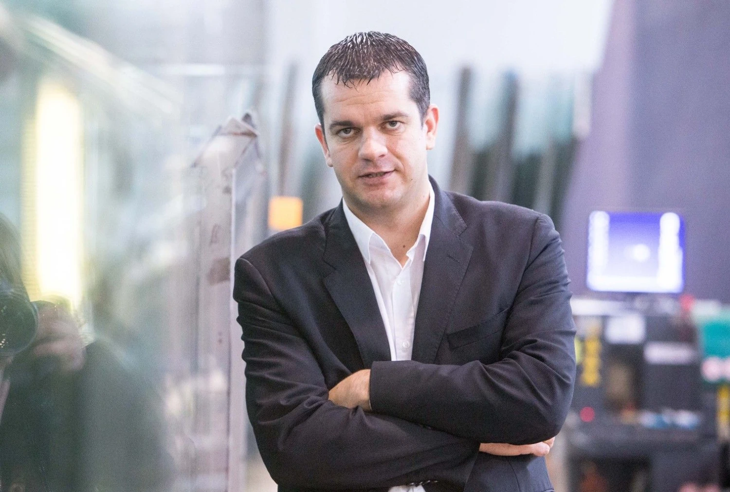 Edvinas Šima, UAB „Bodesa“, gaminančios stiklo paketus ir plastikinius langus, vykdomasis direktorius. Juditos Grigelytės (VŽ) nuotr.