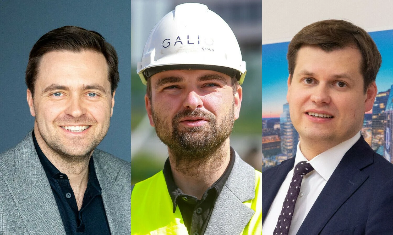 Matas Mockeliūnas,  „I Asset Management“ fondo partneris, Kasparas Beitinis, Latvijos „Galio Group“ valdybos narys, Giedrius Bernotas, „Lords LB Asset Management“ fondų valdytojas. VŽ koliažas.