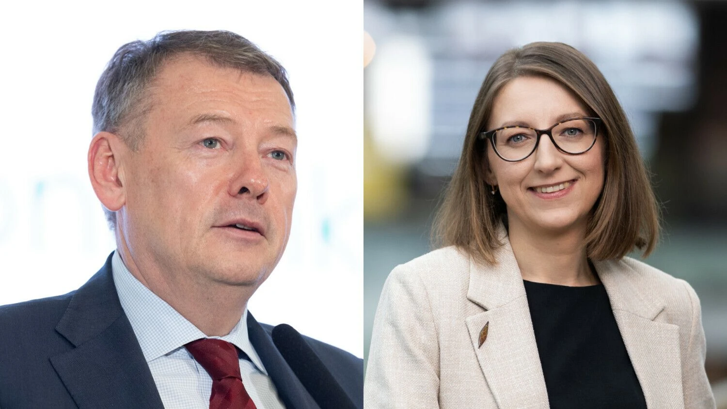 Vidmantas Janulevičius, Lietuvos pramonininkų konfederacijos (LPK) prezidentas ir INVEGOS vyriausioji ekonomistė J. Kalendienė.