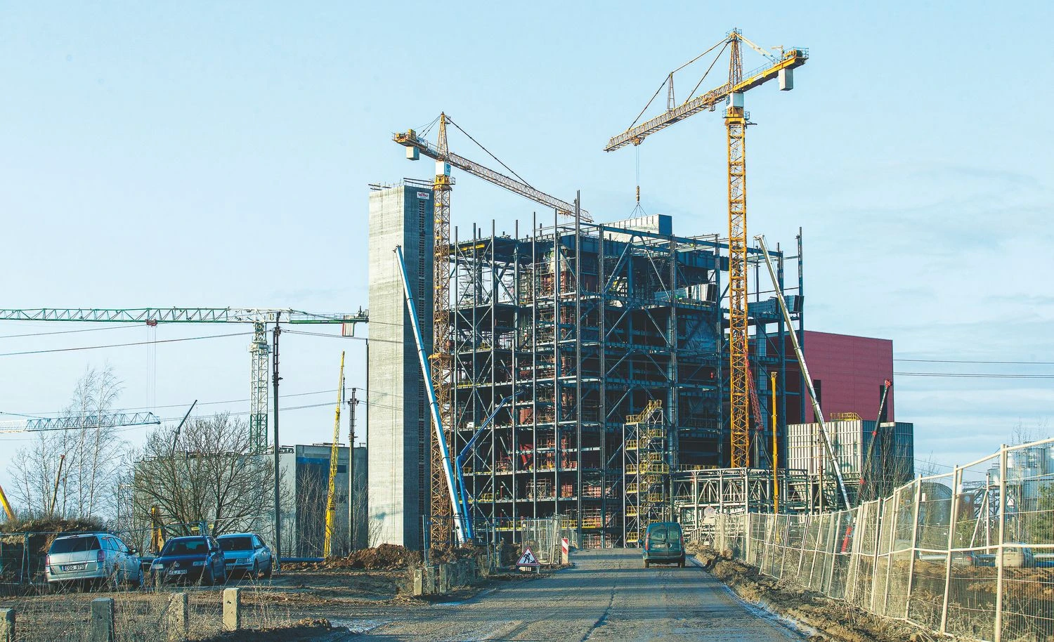 Vilniaus kogeneracinės jėgainės statybos. Juditos Grigelytės (VŽ) nuotr.