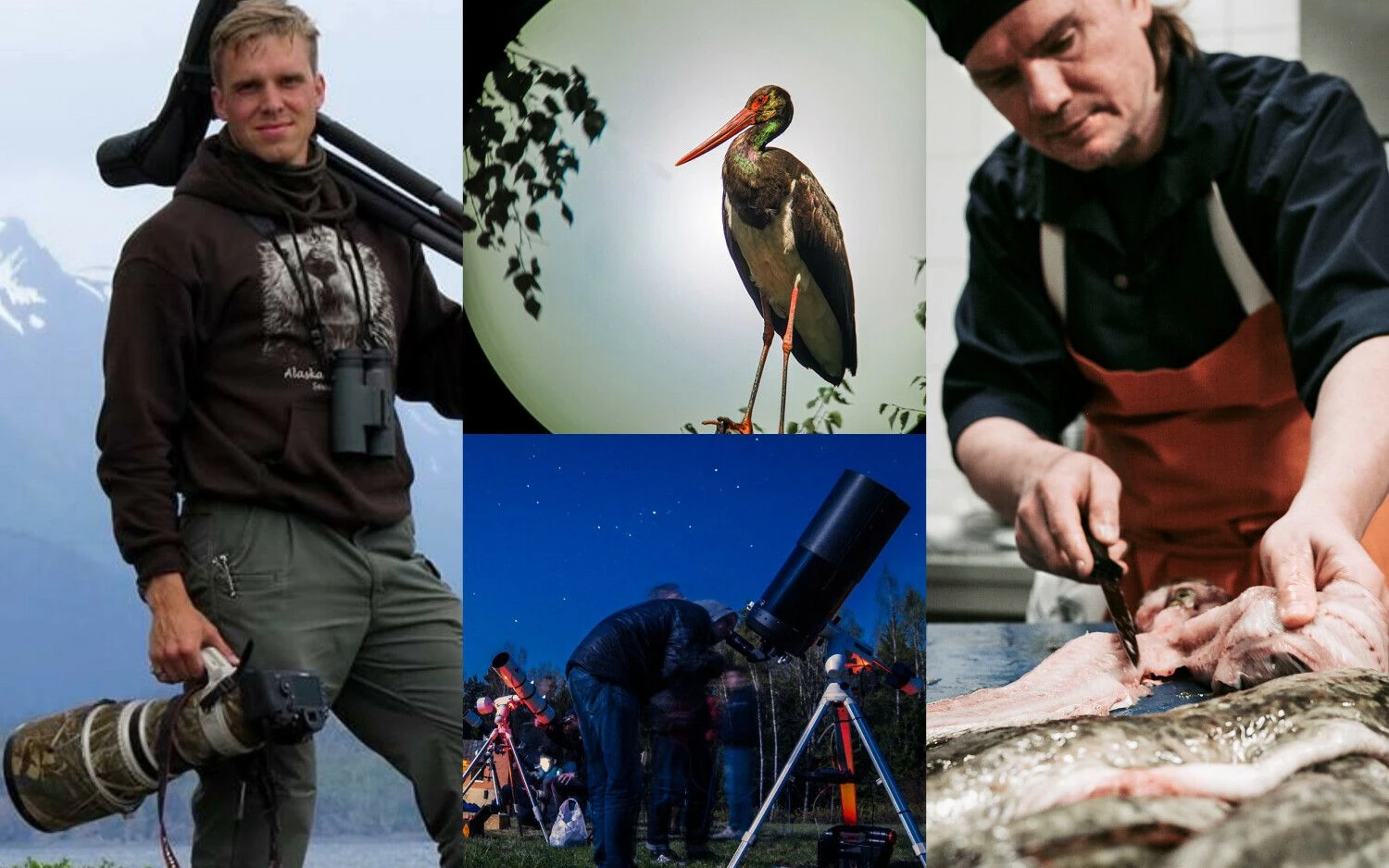 Marius Karlonas, UAB „Ornitostogos“ vadovas (kairėje), ir Česlovas Žemaitis, žuvies restorano „Šturmų švyturys“ įkūrėjas. VŽ koliažas.