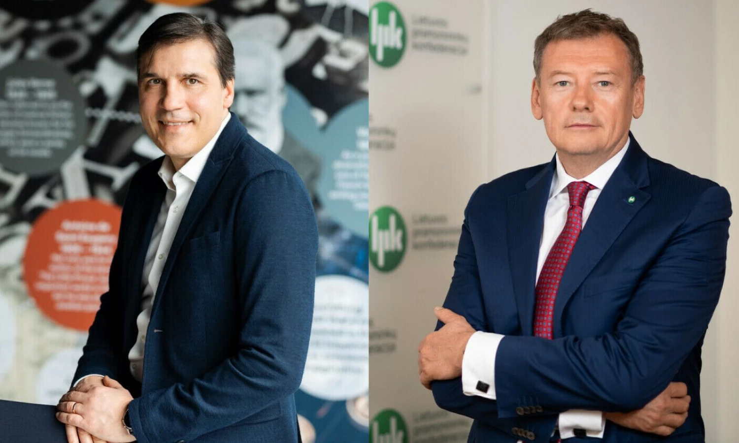 „Erudito“ licėjaus įkūrėjas ir vadovas doc. dr. N. Pačėsa ir verslininkas Lietuvos pramonininkų konfederacijos prezidentas V. Janulevičius akcentuoja projektinių veiklų mokykloje naudą kuo ankstyvesniame amžiuje.