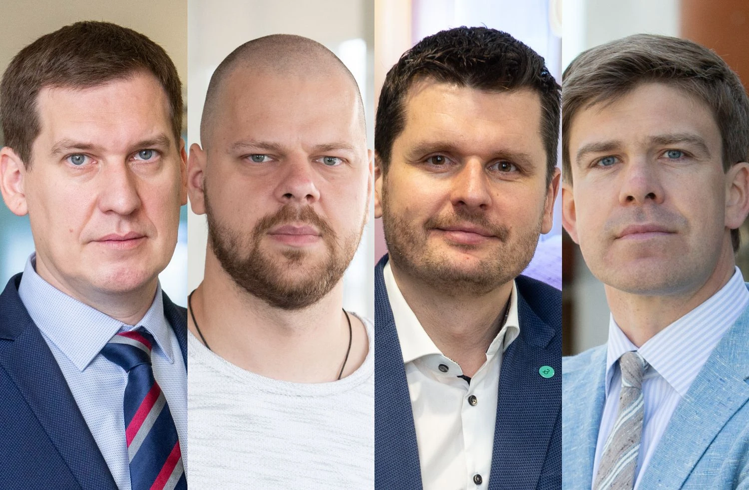 Raimondas Reginis, UAB „Ober-Haus“ rinkos tyrimų vadovas Baltijos šalims, Tomas Sovijus Kvainickas, UAB „Inreal“ investicijų ir analizės vadovas, Remigijus Pleteras, „Bonava Lietuva“ vadovas, Mindaugas Statulevičius, Lietuvos nekilnojamojo turto plėtros asociacijos prezidentas. VŽ koliažas.