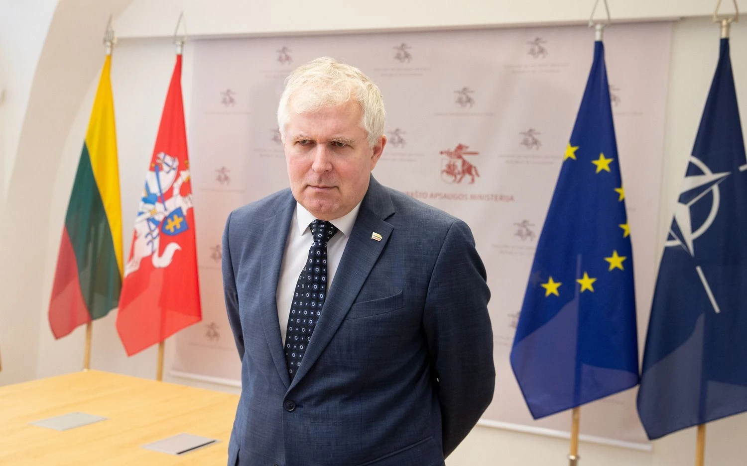 Arvydas Anušauskas, krašto apsaugos ministras. Juditos Grigelytės (VŽ) nuotr.