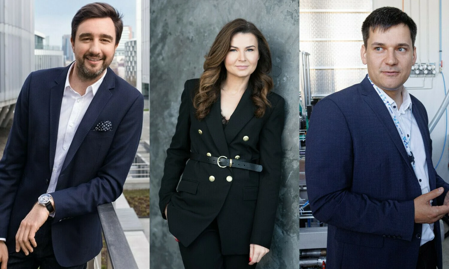 T. Burovas (kairėje), „Cgates“ vadovas, J. Kasakaitė, laisvai samdoma rinkodaros vadovė, A. Laurutis, UAB „Altechna“ generalinis direktorius. VŽ koliažas