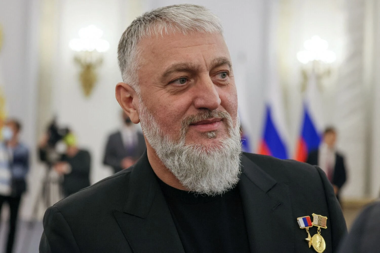 Adamas Delimchanovas, artimas Ramzano Kadyrovo sąjungininkas ir Dūmos deputatas. Michailo Metzelio („Reuters“ / „Scanpix“) nuotr.
