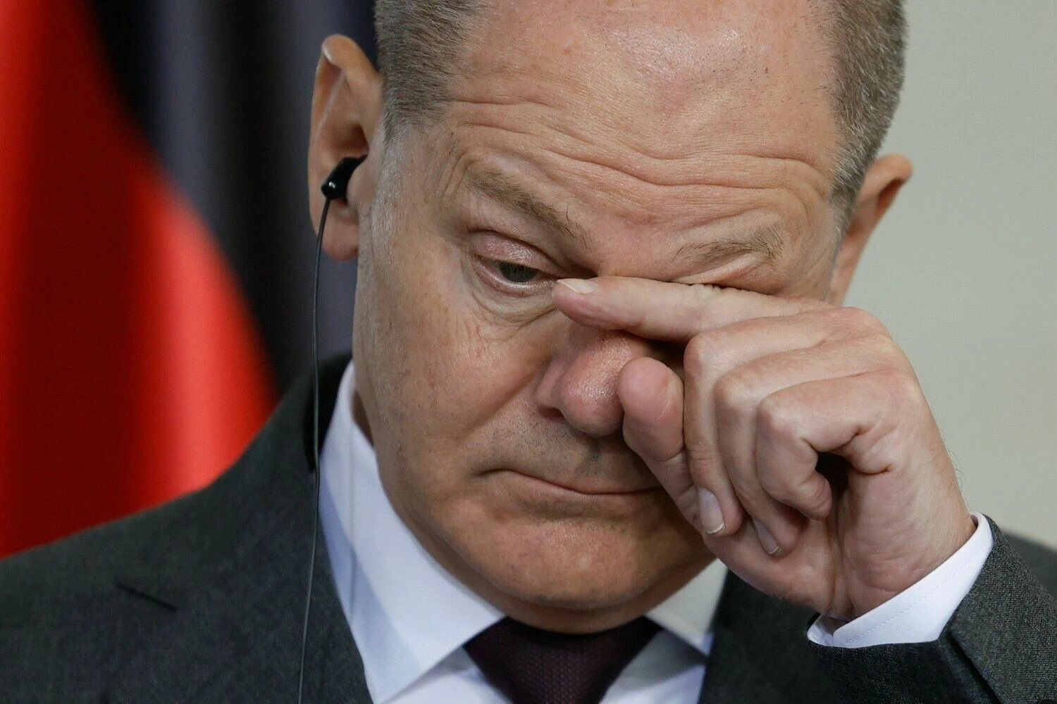Vokietijos kancleris Olafas Scholzas. Oddo Anderseno (AFP / „Scanpix“) nuotr.