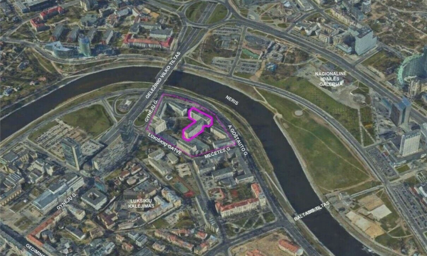 Ministerijų miestelio vieta. Turto banko nuotr.