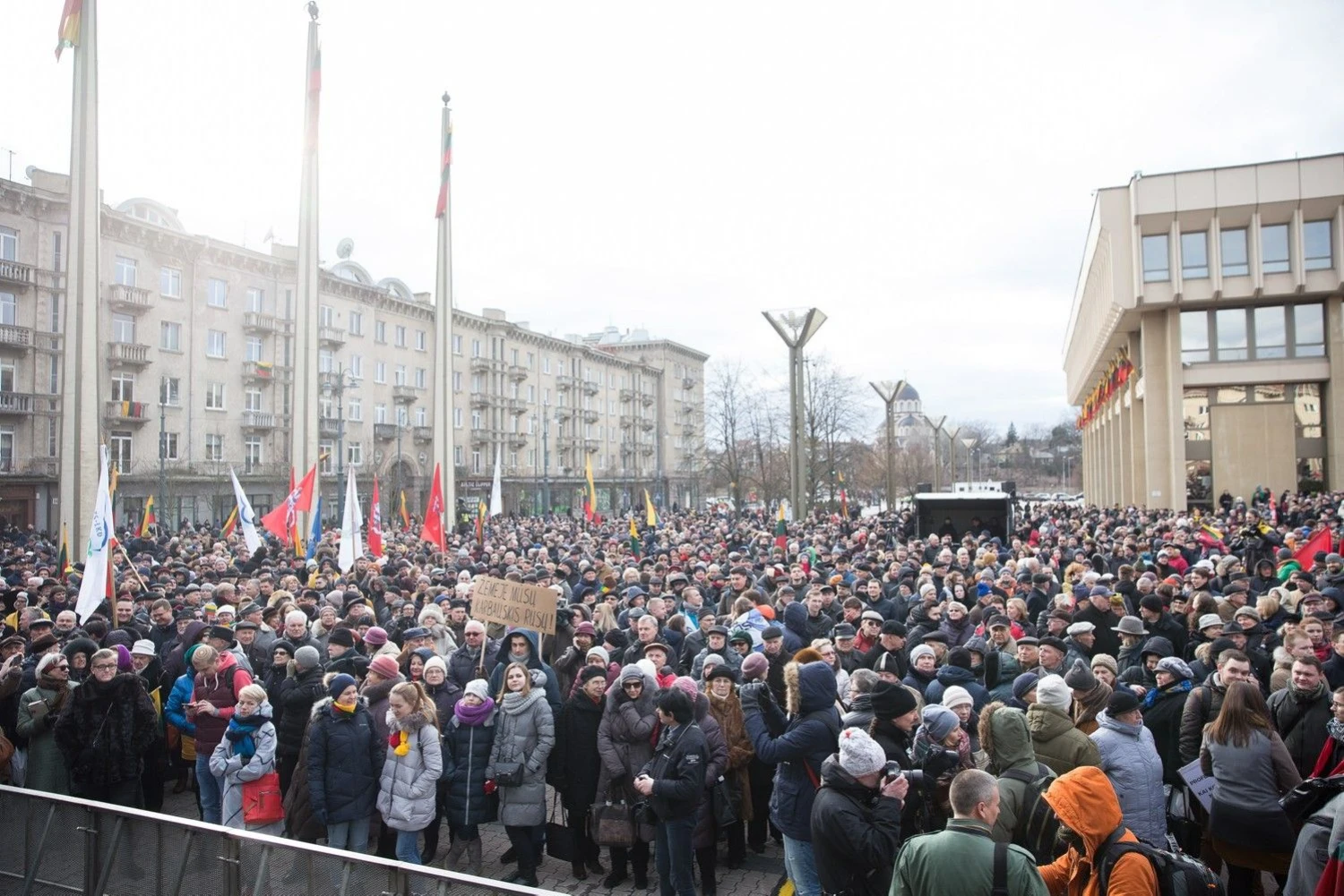 Protestas. Mes kaltinam! prie LR Seimo. 2018 m. kovo 15 d. Žygimanto Gedvilos (15min.lt) nuotr.