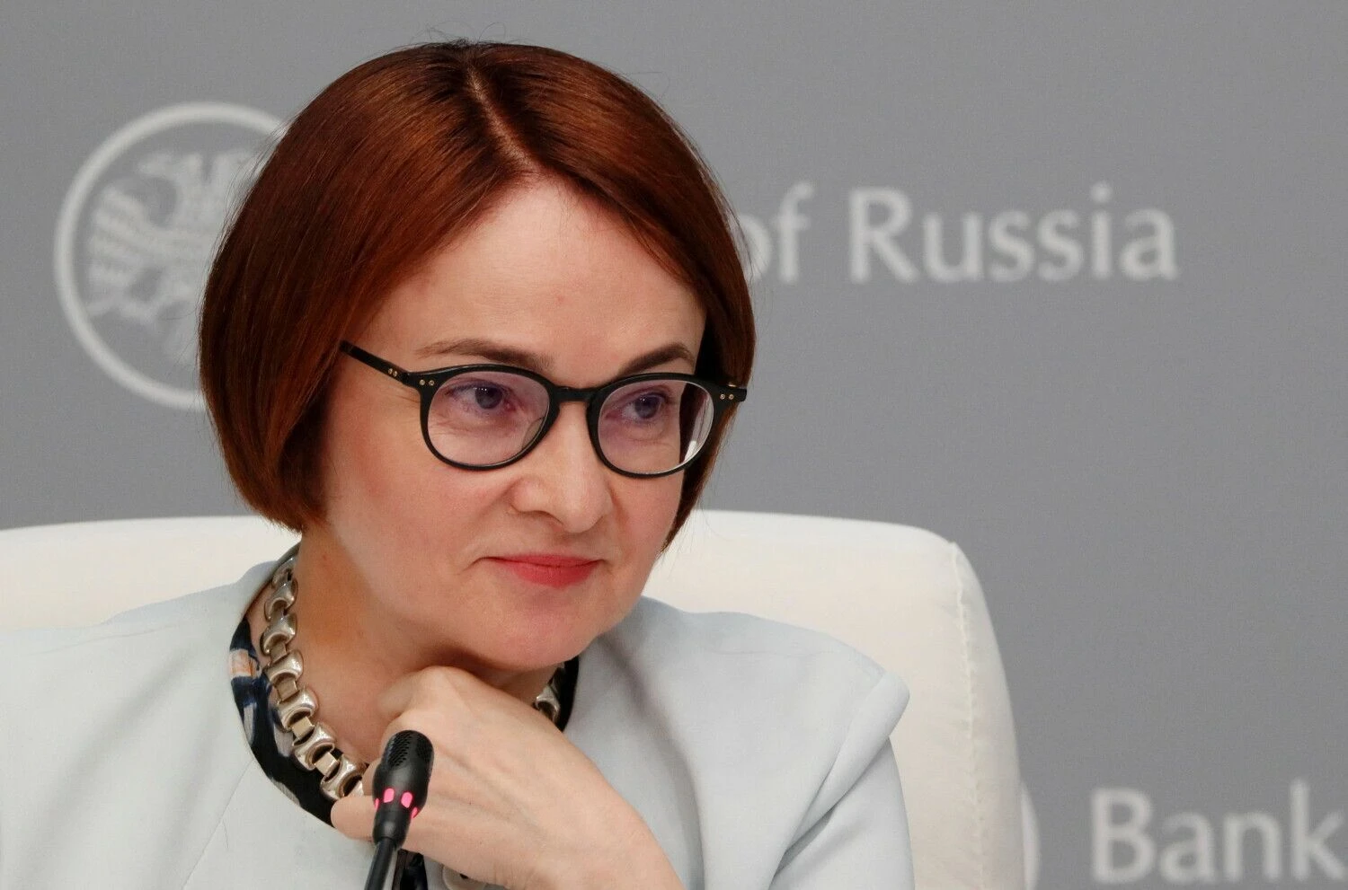 Elvira Nabiulina, Rusijos centrinio banko vadovė. Šamilio Žumatovo („Reuters“ / „Scanpix“) nuotr.