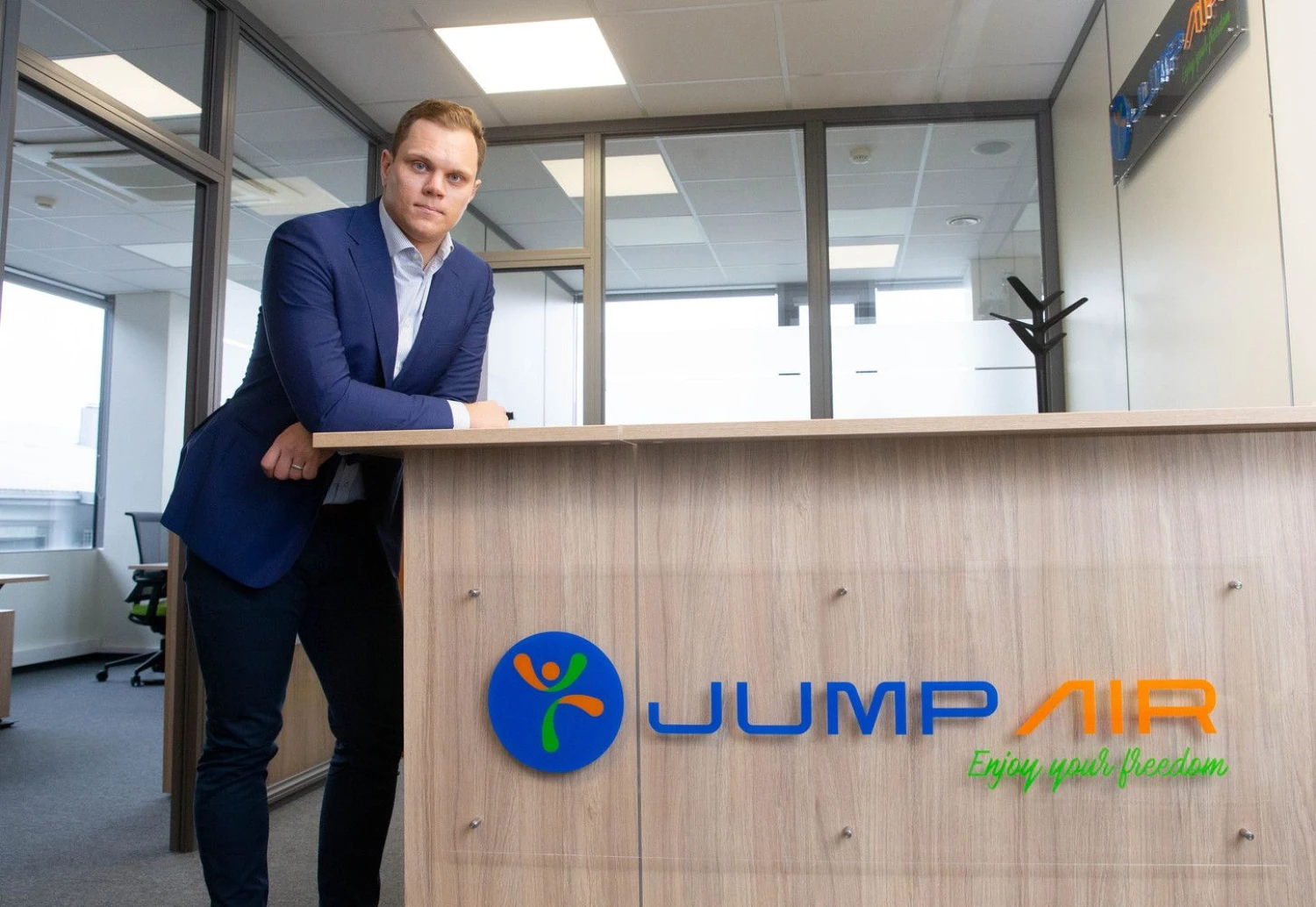 Dovydas Jurgelevičius, UAB „Jump Air“ vykdomasis direktorius. Juditos Grigelytės (VŽ) nuotr.