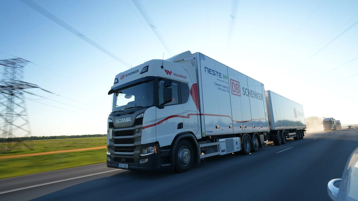 „DB Schenker“ autotraukinys Estijoje. Įmonės nuotr.