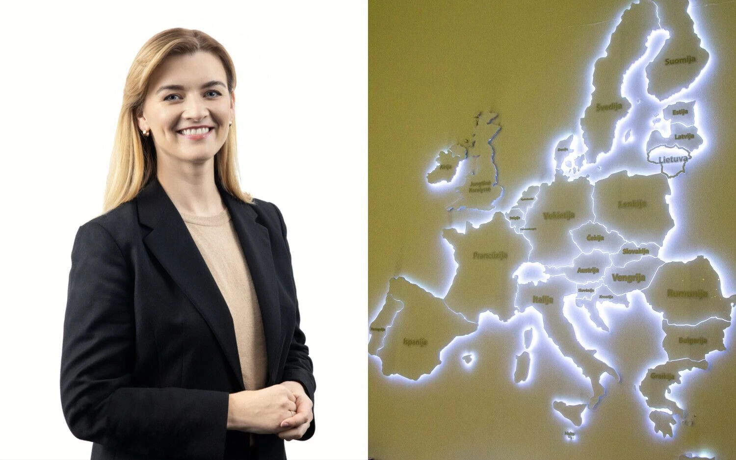 Giedrė Lapytė–Zdanavičė, Inovacijų agentūros Rinkų plėtros skyriaus projektų vadovė, kuruojanti programą „Sparnai“. VŽ koliažas