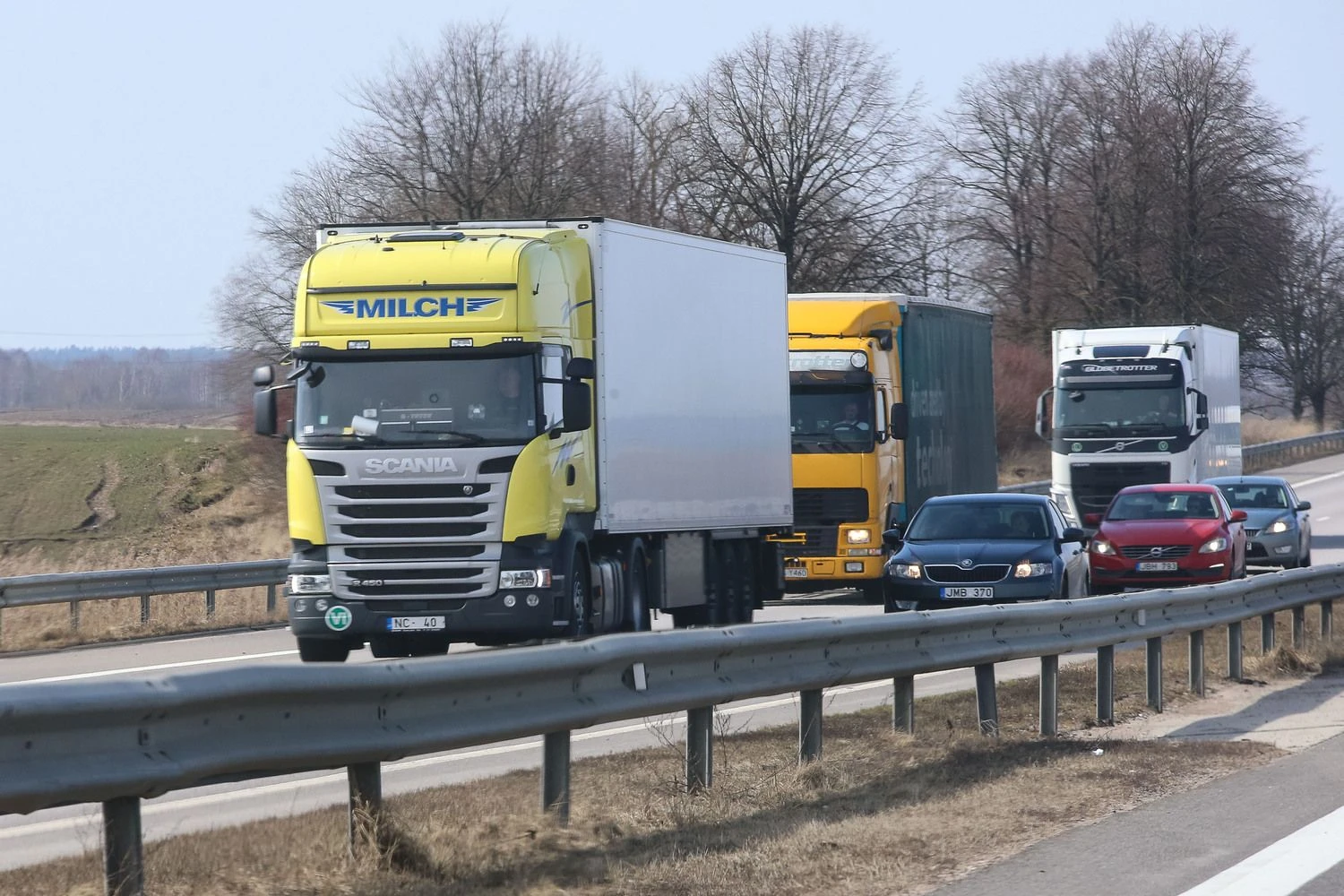 Pirmąjį šių metų ketvirtį augimu labiausiai išsiskyrė krovinių vežimas kelių transportu, pervežta 17,7% daugiau krovinių. Vladimiro Ivanovo (VŽ) nuotr.