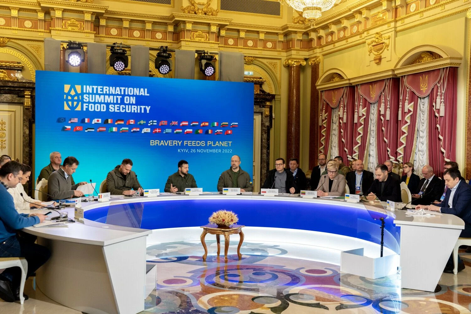 Iniciatyvos „Grūdai iš Ukrainos“ susitikimas. Vyriausybės nuotr.