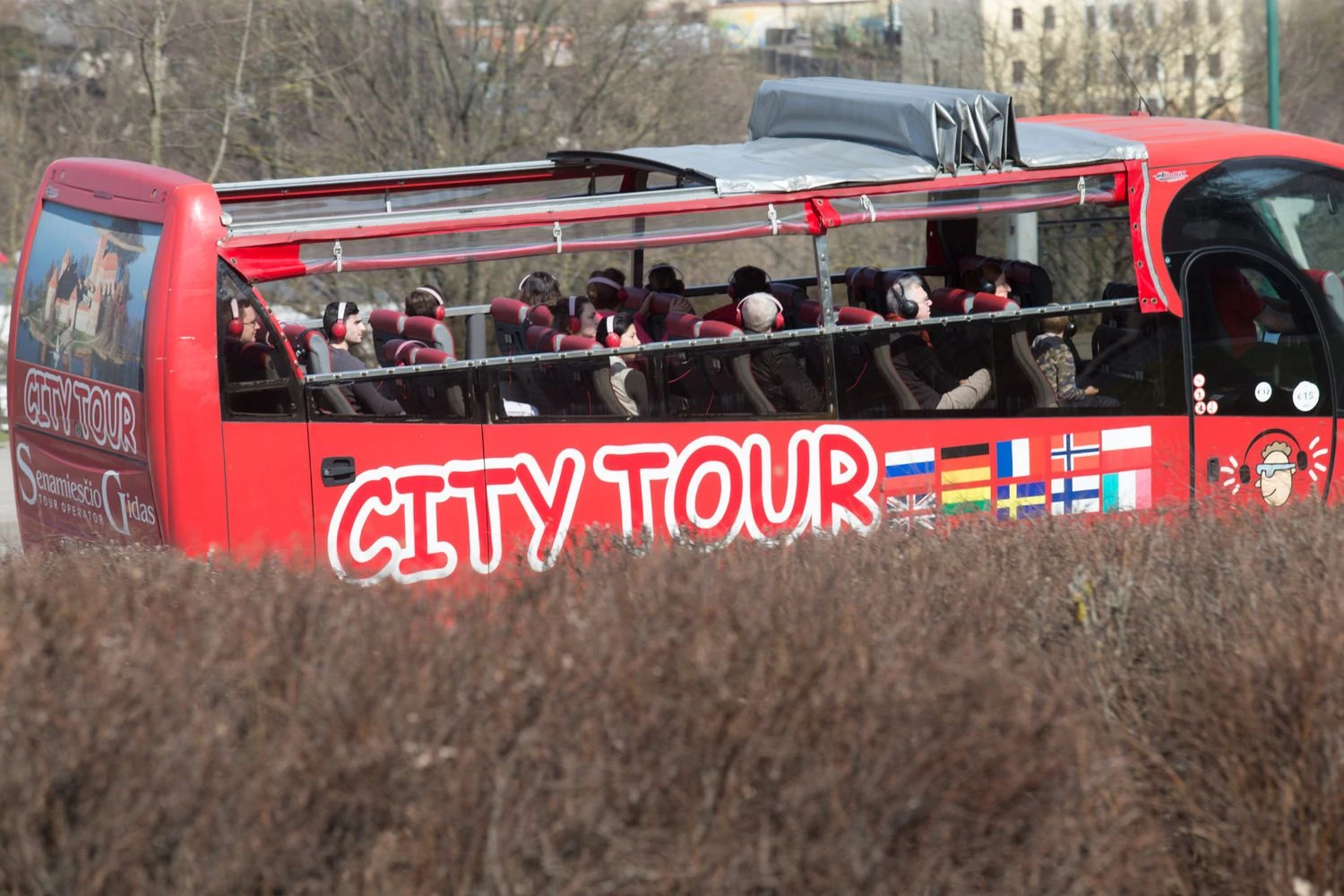 Turistinis autobusas Vilniuje. Juditos Grigelytės (VŽ) nuotr.