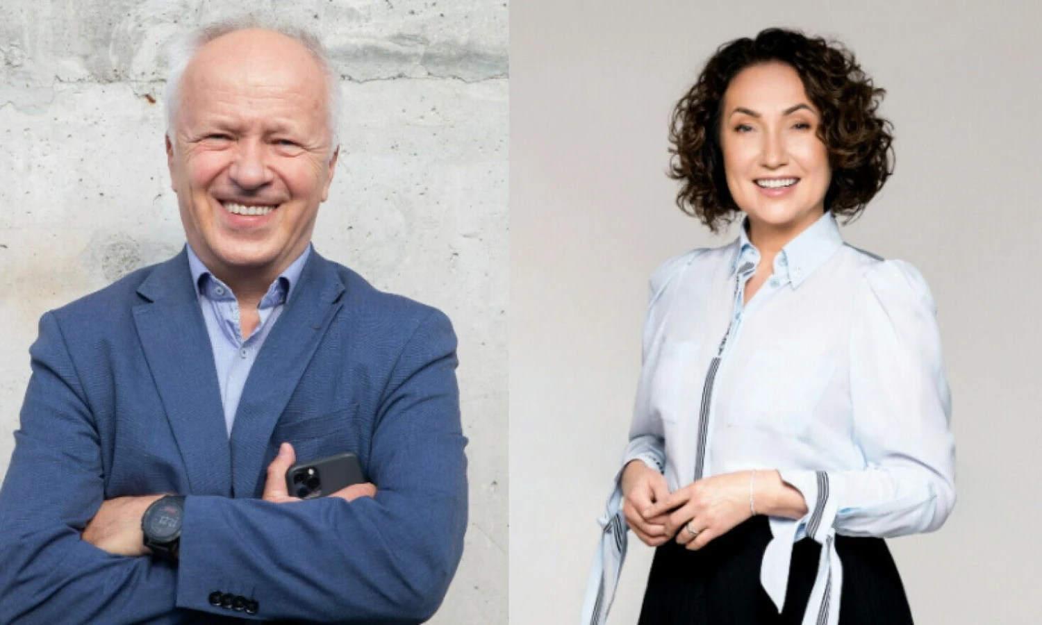 Dr. Vladas Lašas, EdTech bendrakūrėjas, Lietuvos Verslo angelų tinklo valdybos pirmininkas ir Daiva Viskontienė, ATEA įmonių grupės UAB „Biznio mašinų kompanija“ generalinė direktorė.