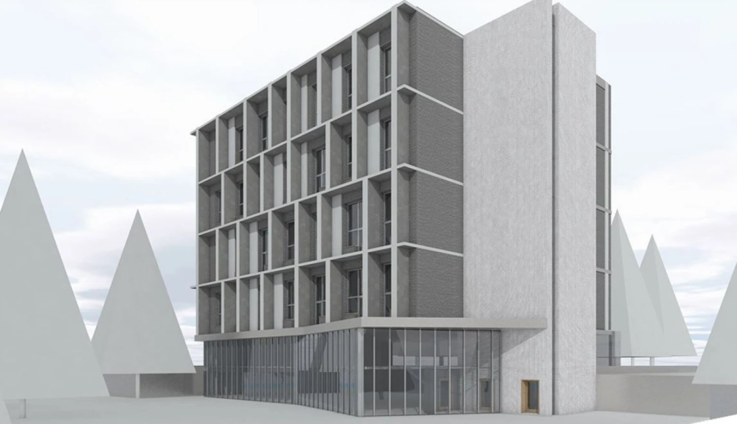 Bendrovės vizualizacija.