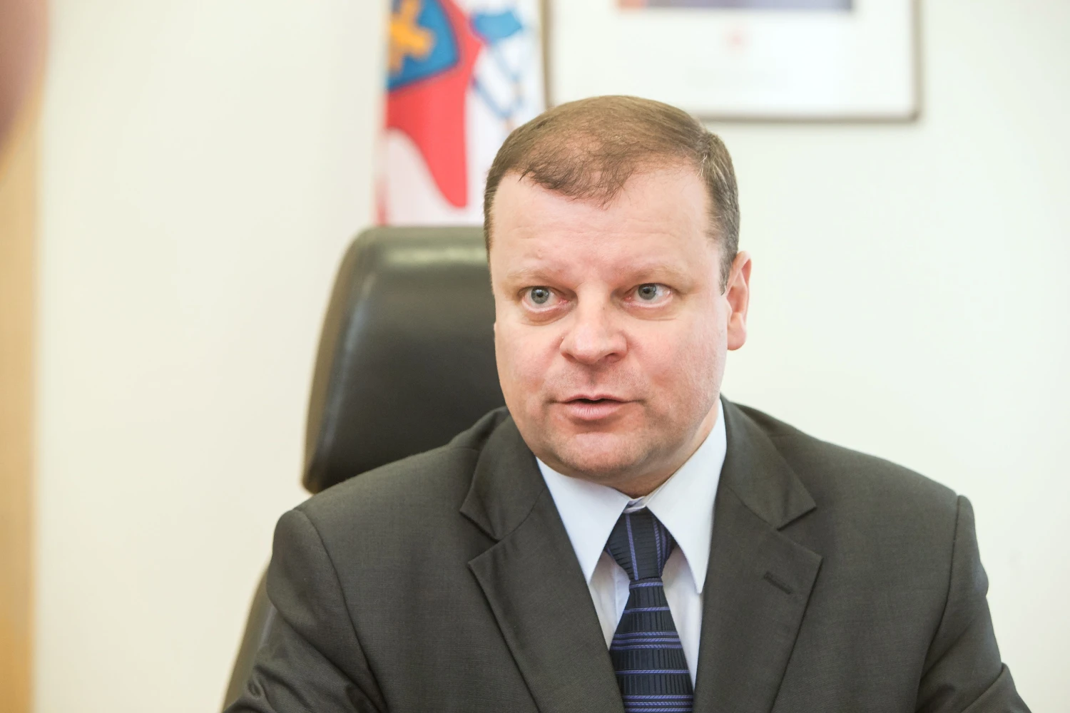 Saulius Skvernelis, Lietuvos Respublikos vidausreikalų ministras. Juditos Grigelytės (VŽ) nuotr.