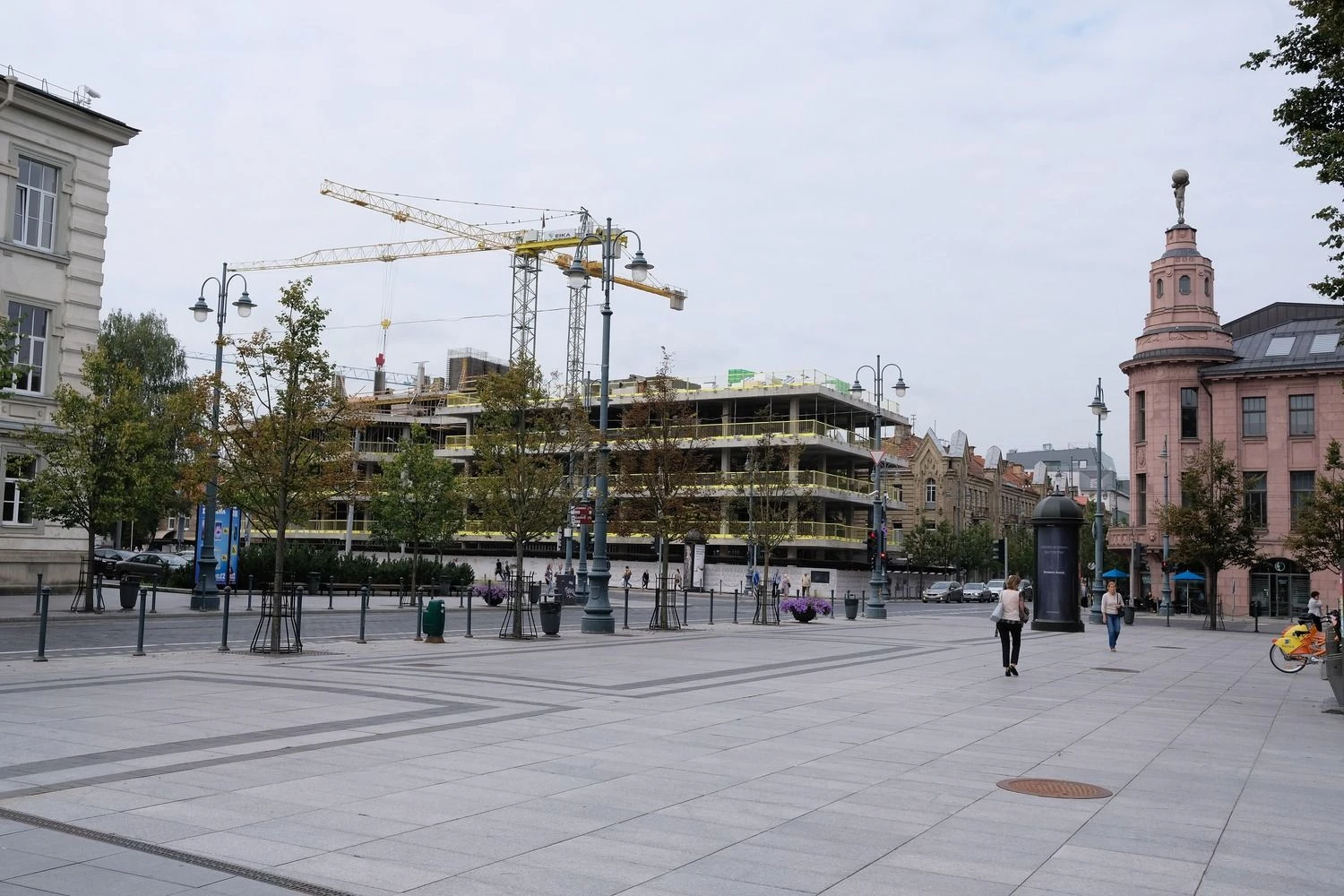 Projekto „Live Square“ statybos Vilniuje Vladimiro Ivanovo (VŽ) nuotr.