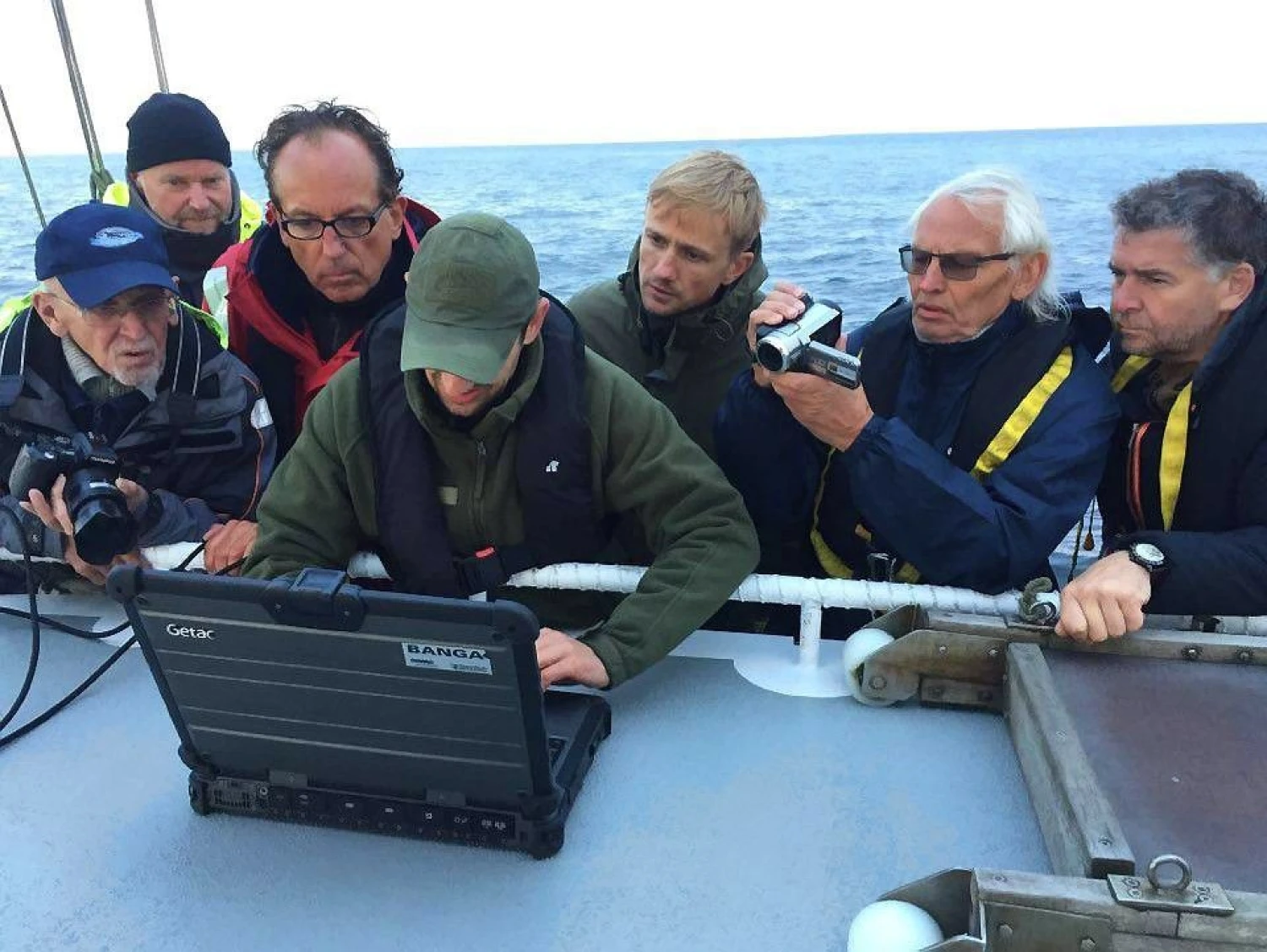 Mokslinės ekspedicijos „Lietuvos karo laivas „Prezidentas Smetona“ akimirka. KU nuotr. 