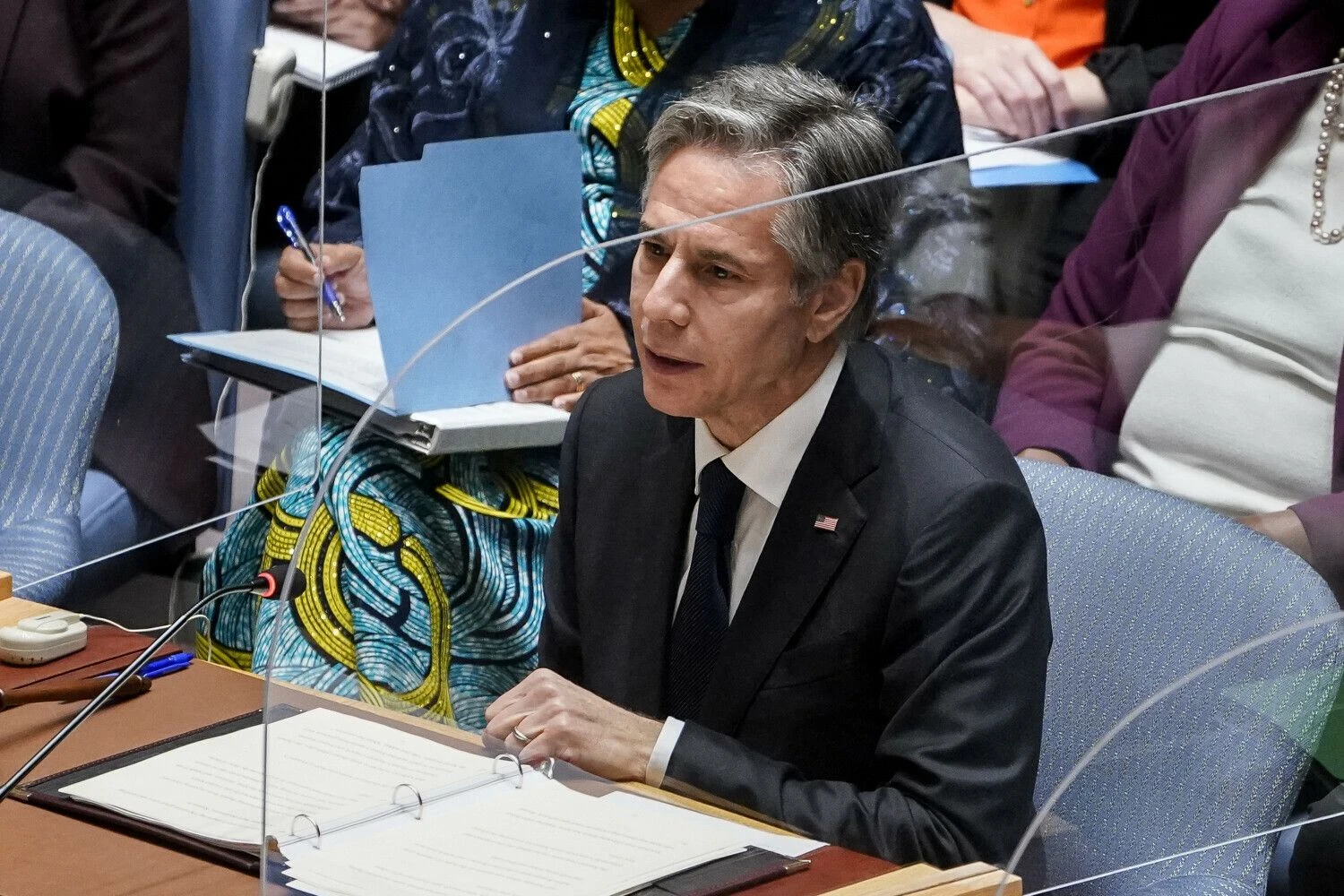 Antony Blinkenas, JAV valstybės sekretorius. Johno Minchillo (AP / „Scanpix“) nuotr.