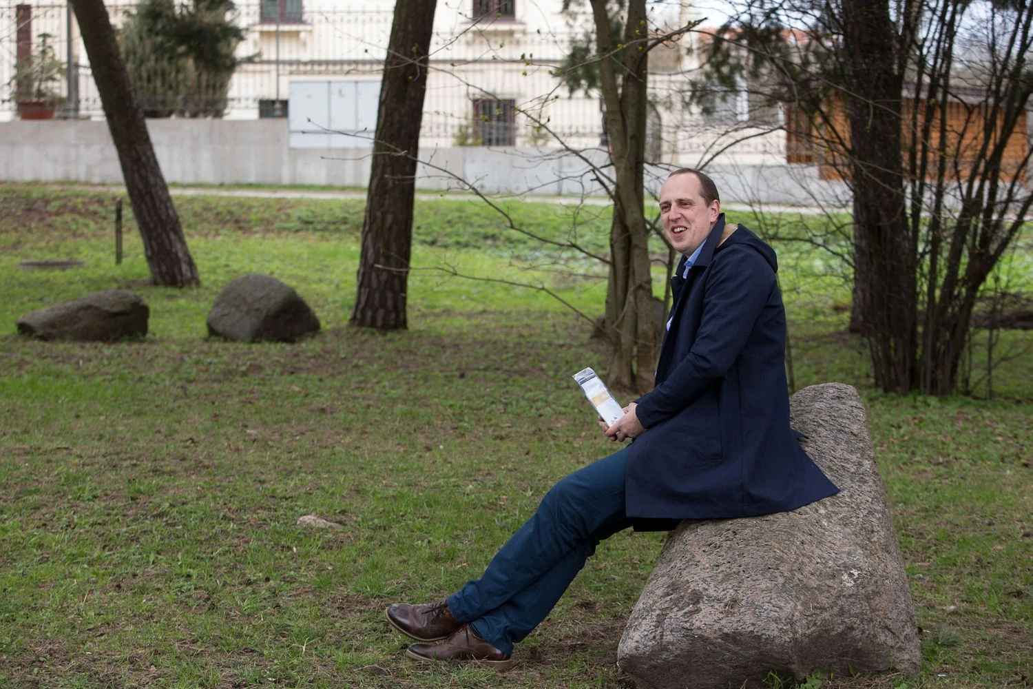 Erikas Treskovskis, „Probiomo“ vadovas, nurodo, kad pirmiausia sausaisiais maisto produktais bus prekiaujama vietose rinkoje, paskui būtų ieškoma klientų Baltijos šalyse. Vladimiro Ivanovo (VŽ) nuotr.