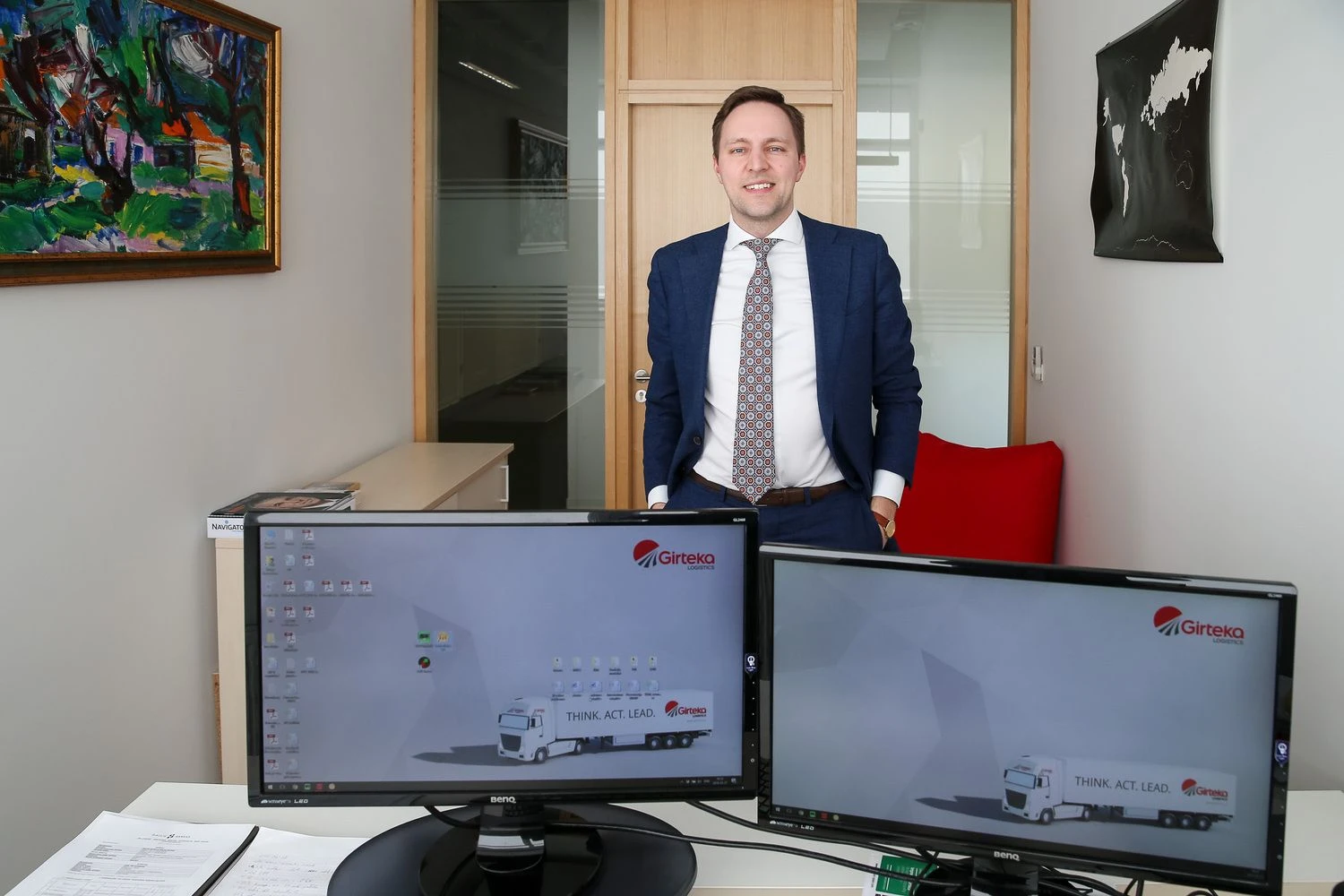 Tomas Krakauskas, „Girteka Logistics“ investicijų valdymo direktorius. Vladimiro Ivanovo (VŽ) nuotr.