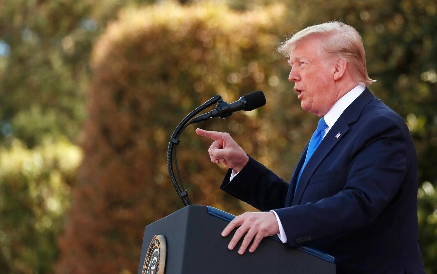 Donaldas Trumpas, buvęs JAV prezidentas. Ian Langsdont (AFP/„Scanpix“) nuotr.