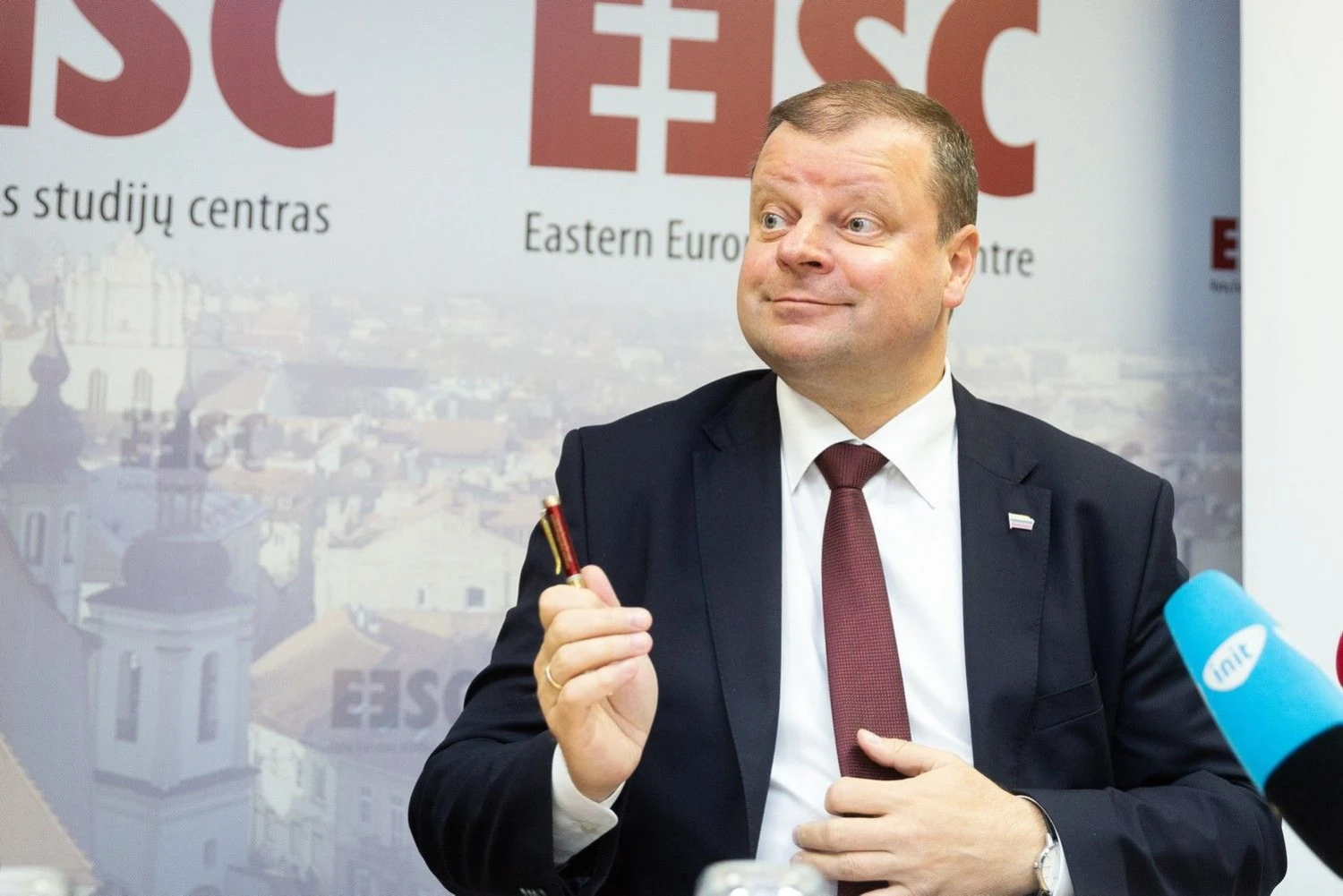 Sauliaus Skvernelio užsienio politikos ir nacionalinio saugumo idėjų pristatymas.  2019 m. Kovo 19 d. Žygimanto Gedvilos (15min.lt) nuotr.